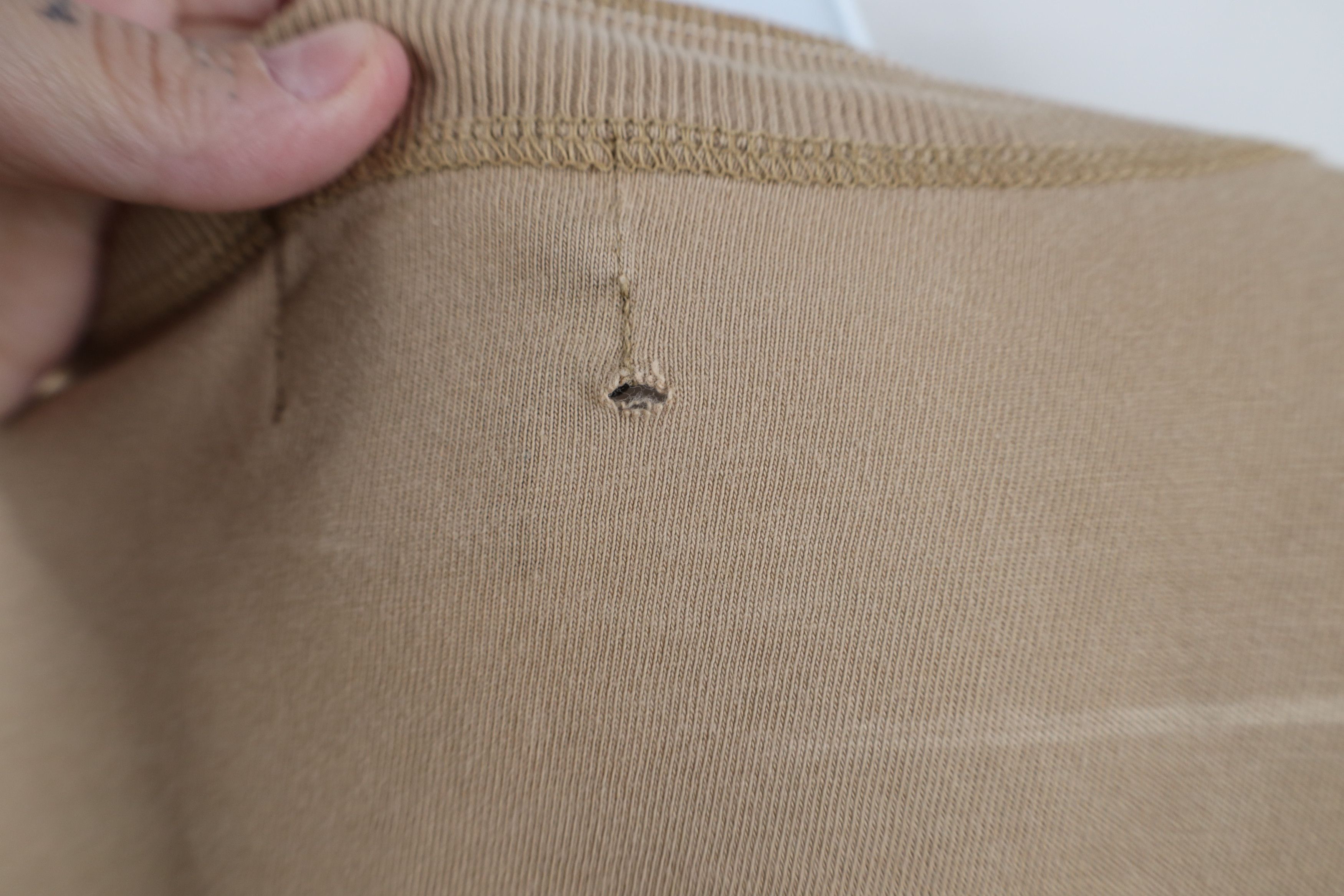 Vintage Vintage 90s Streetwear Long Sleeve Henley T-Shirt Beige Size US L / EU 52-54 / 3 - 10 Thumbnail