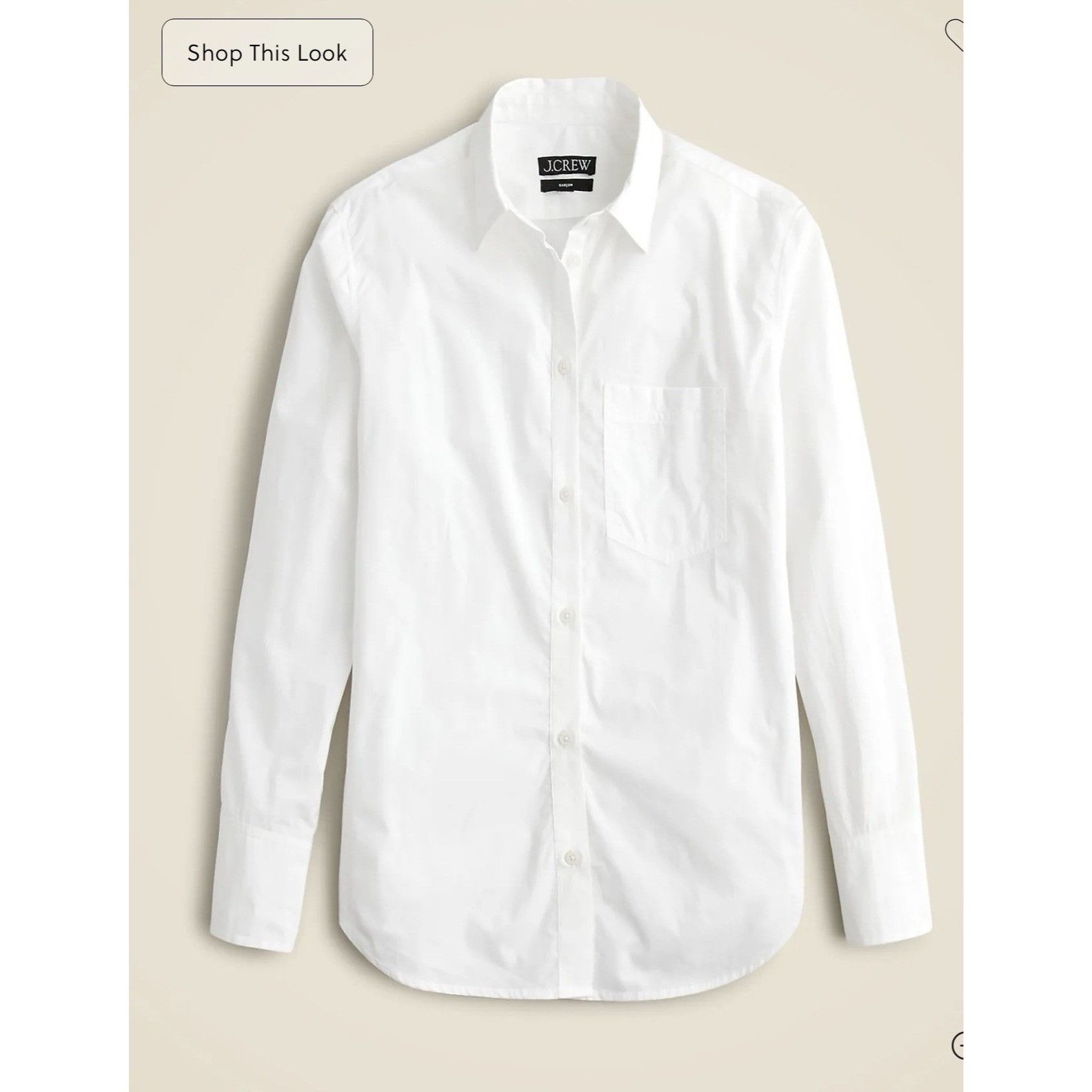 J.Crew J.Crew Button Up Shirt In Cotton Poplin White Sz 4 Relaxed Size S / US 4 / IT 40 - 13 Thumbnail