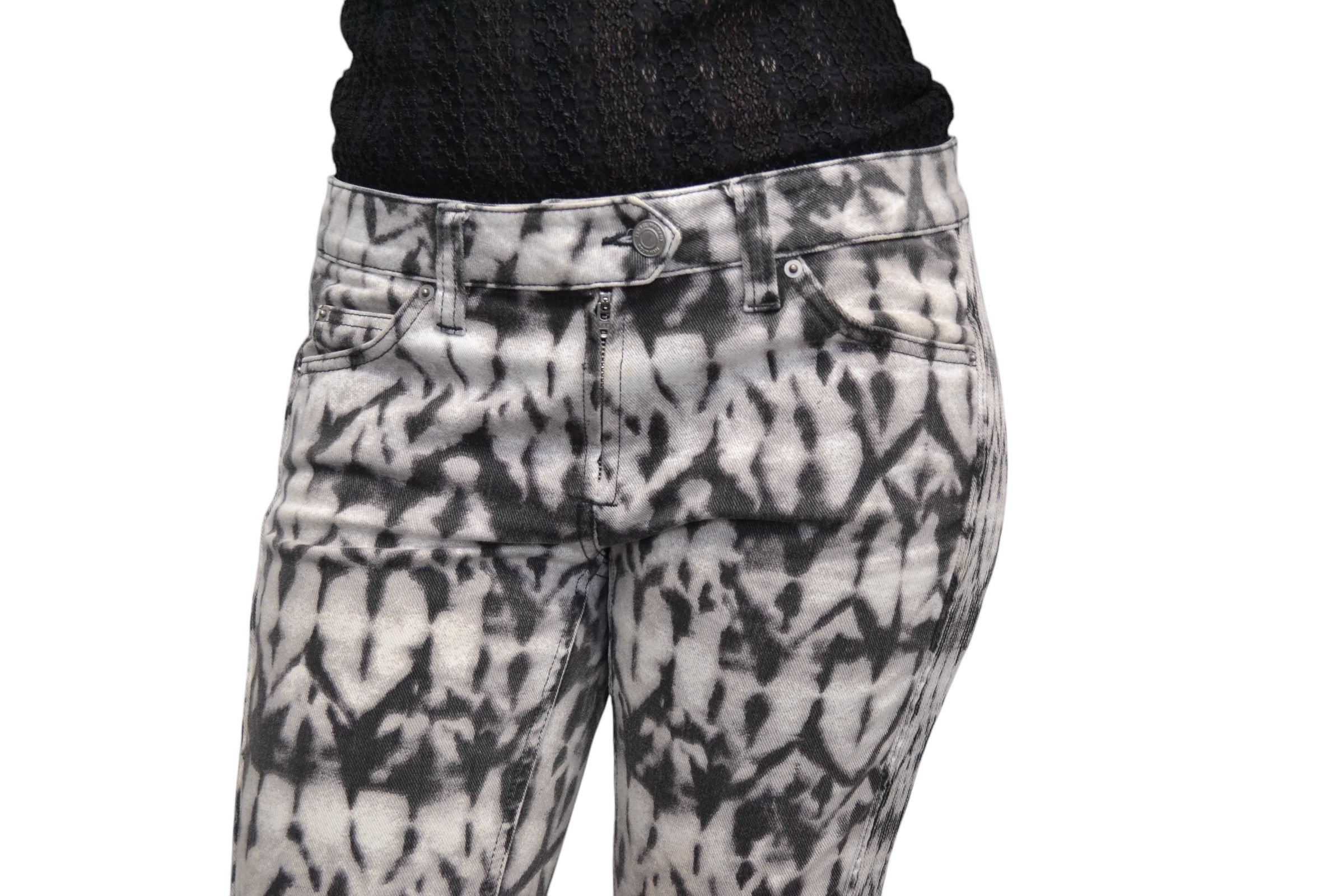 Isabel Marant Isabel Marant Pour x H&M Multicolor Biker Jeans Pants Size 27" / US 4 / IT 40 - 6 Thumbnail