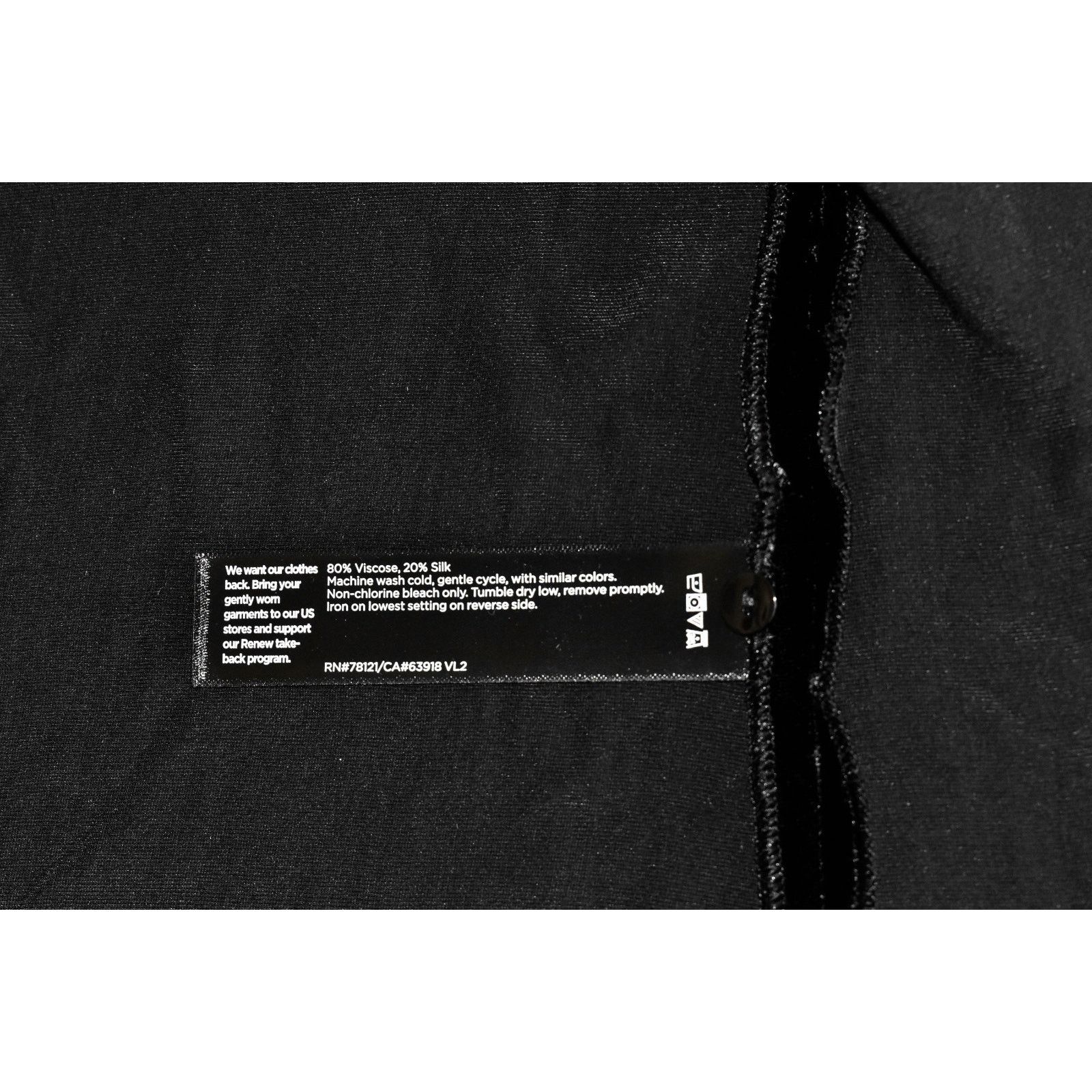 Eileen Fisher EILEEN FISHER Black Full Length Velvet Dress Size S $398 Size S / US 4 / IT 40 - 6 Thumbnail