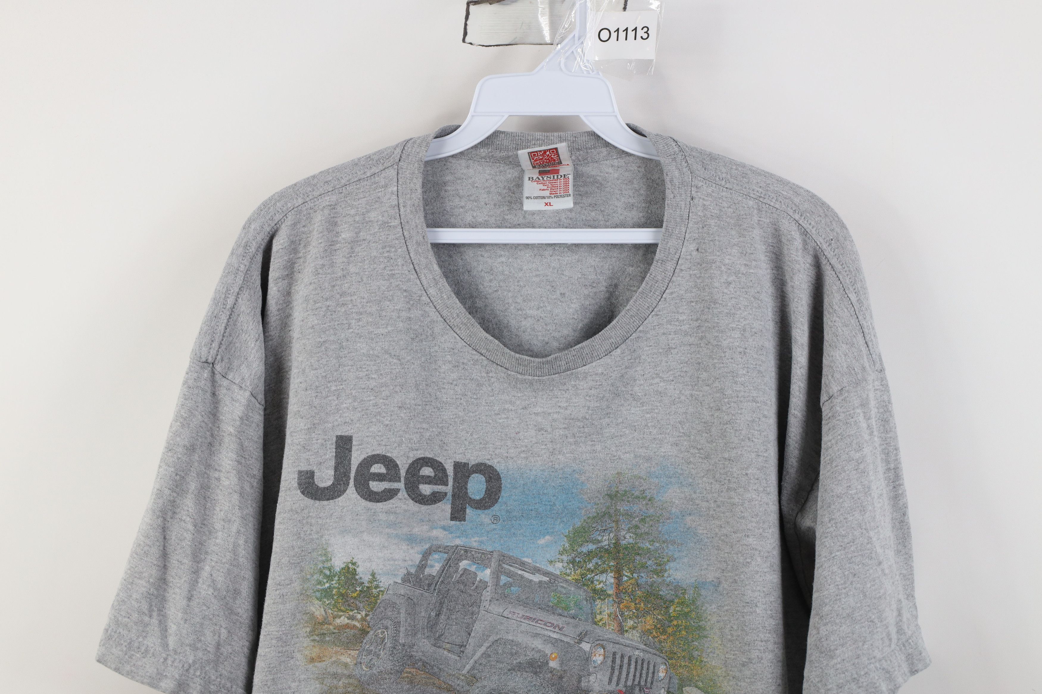 Vintage Vintage Spell Jeep Motor Co Rubicon T-Shirt Heather Gray USA Size US XL / EU 56 / 4 - 2 Thumbnail