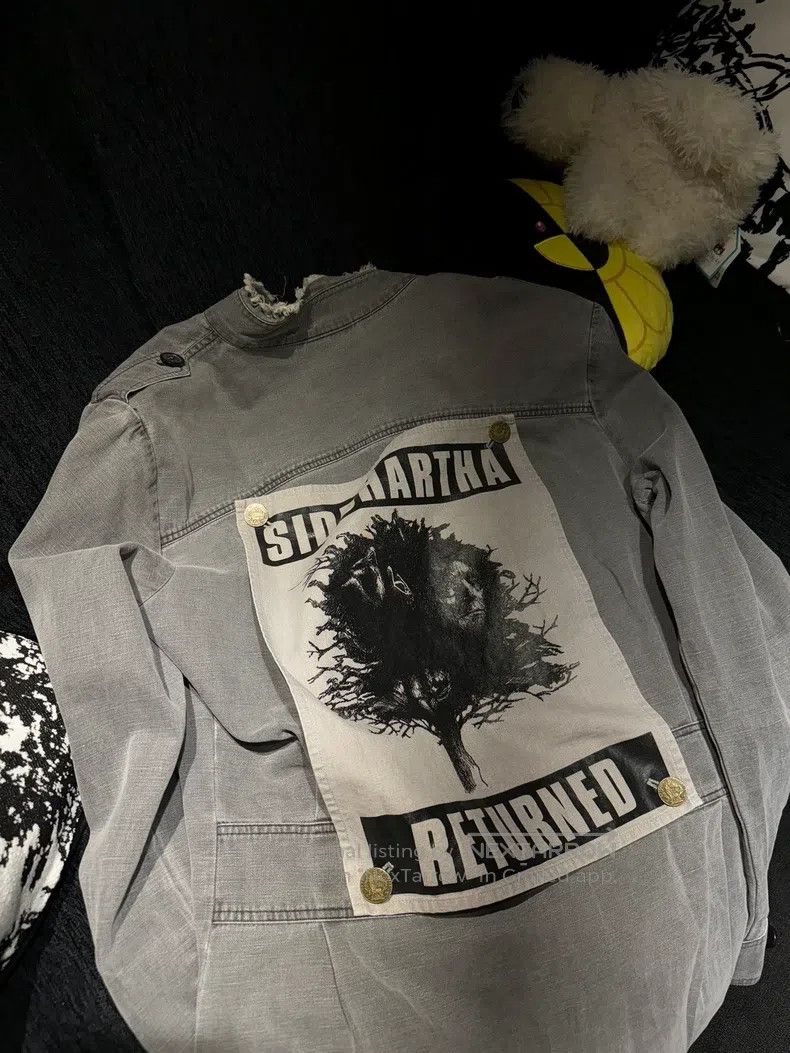Raf Simons Raf Simons Grey religious period back face jacket Size US M / EU 48-50 / 2 - 2 Thumbnail