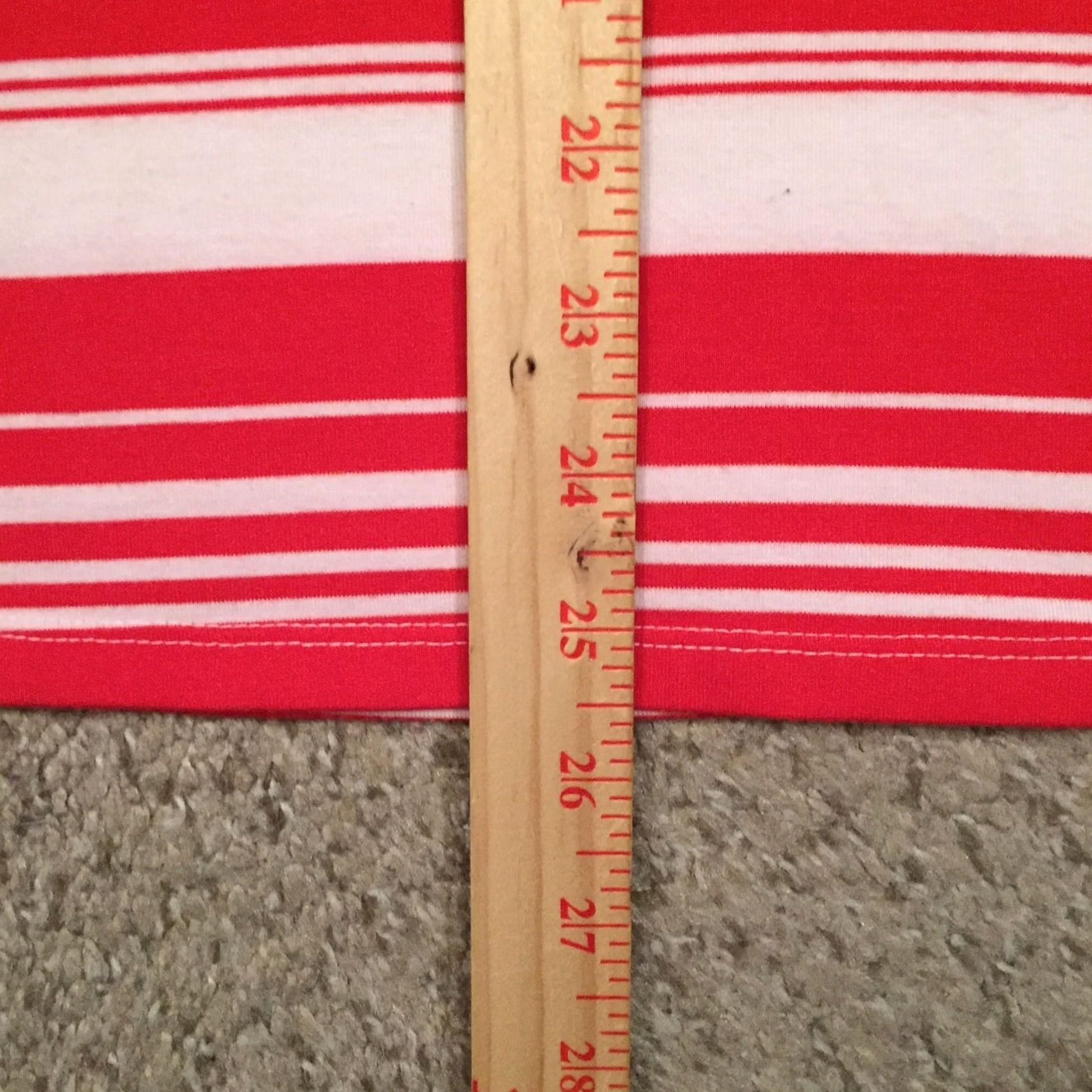 Old Navy Old Navy Red Striped Knee Length Pull On Large Skirt Size 36" / US 14 / IT 50 - 5 Thumbnail