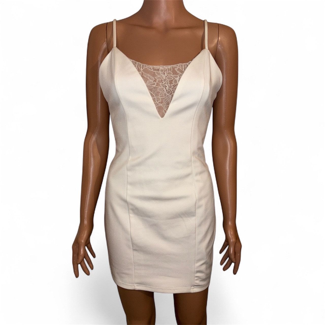 Forever 21 Forever 21 - Size Medium Lace V-Neck Mini Dress Size M / US 6-8 / IT 42-44 - 1 Thumbnail