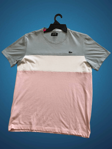 Lacoste Luxury Lacoste Men's Colourblocked Panel T-Shirt Size L Size US L / EU 52-54 / 3 - 1 Thumbnail