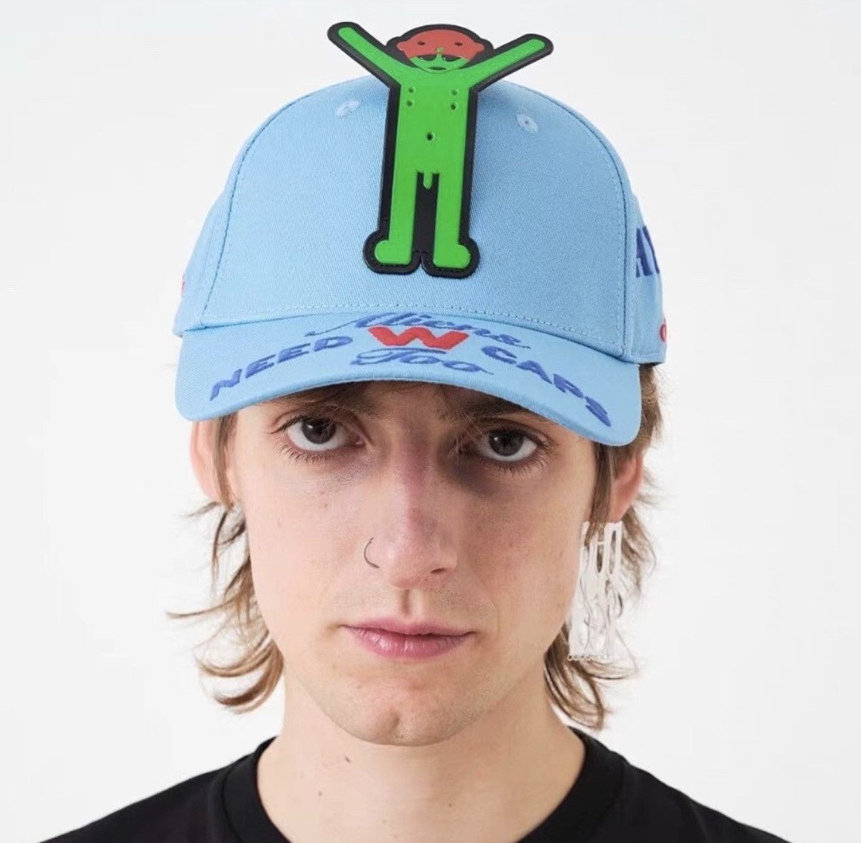 Walter Van Beirendonck Walter Van Beirendonck Blue Alien Cap Size ONE SIZE - 2 Thumbnail