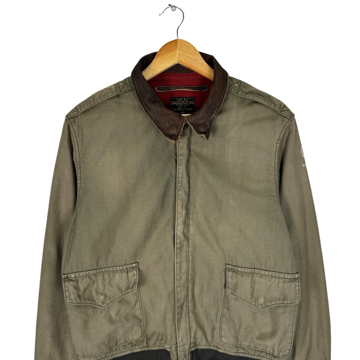 Avirex ⚡️AVIREX TYPE A2 BOMBER ZIPPER JACKET Size US M / EU 48-50 / 2 - 3 Thumbnail