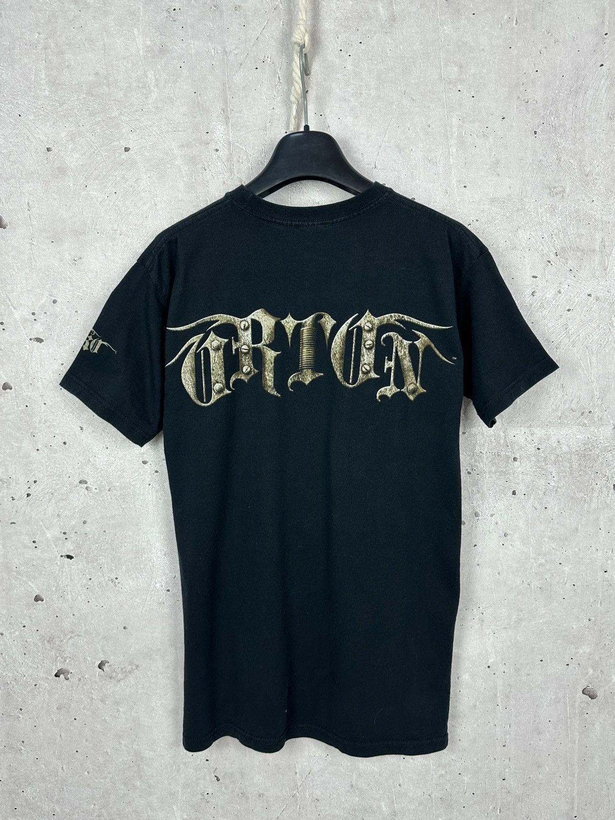 WWE Vintage WWE Randy Orton RKO Printed Black T-shirt Size US XS / EU 42 / 0 - 6 Thumbnail