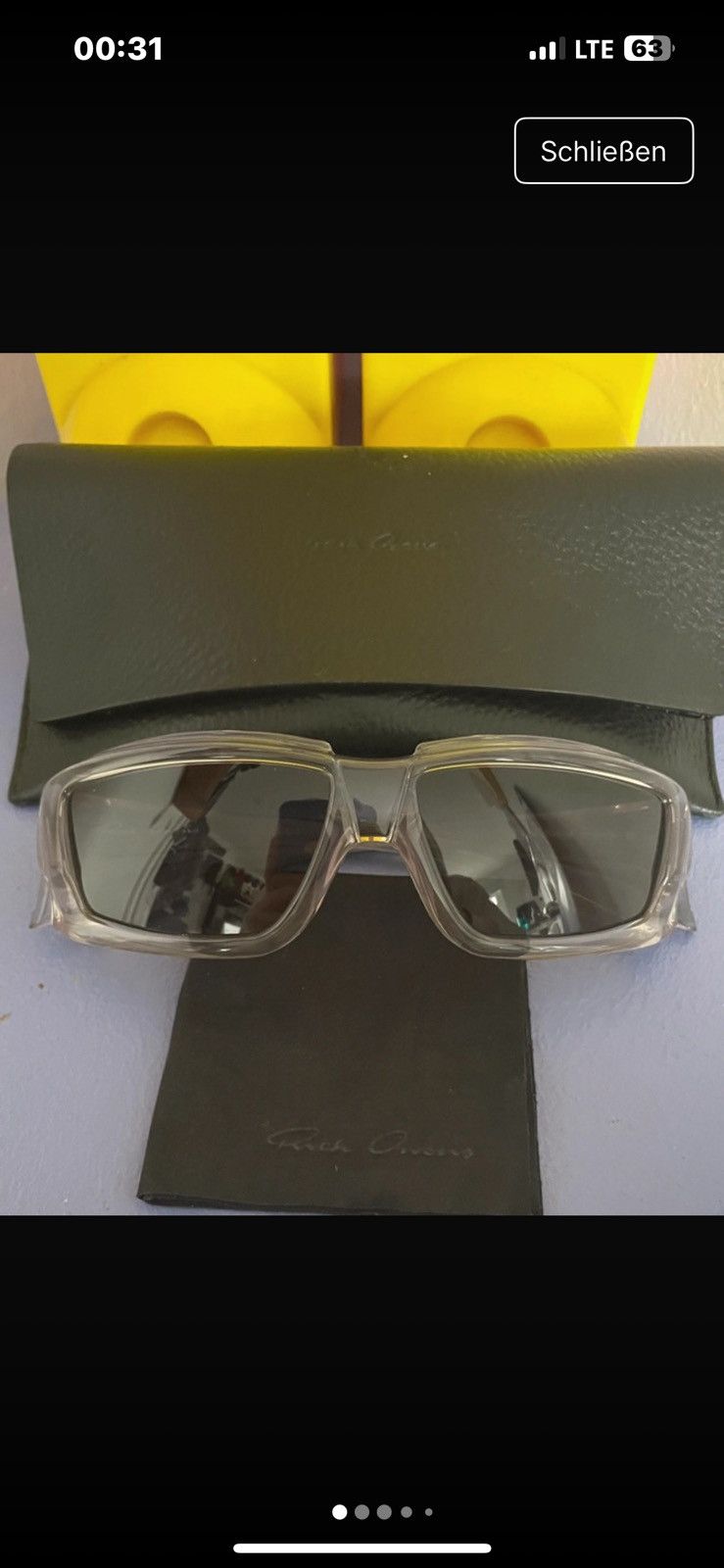 Rick Owens Rick Owens Larry sunglasses Size ONE SIZE - 1 Thumbnail