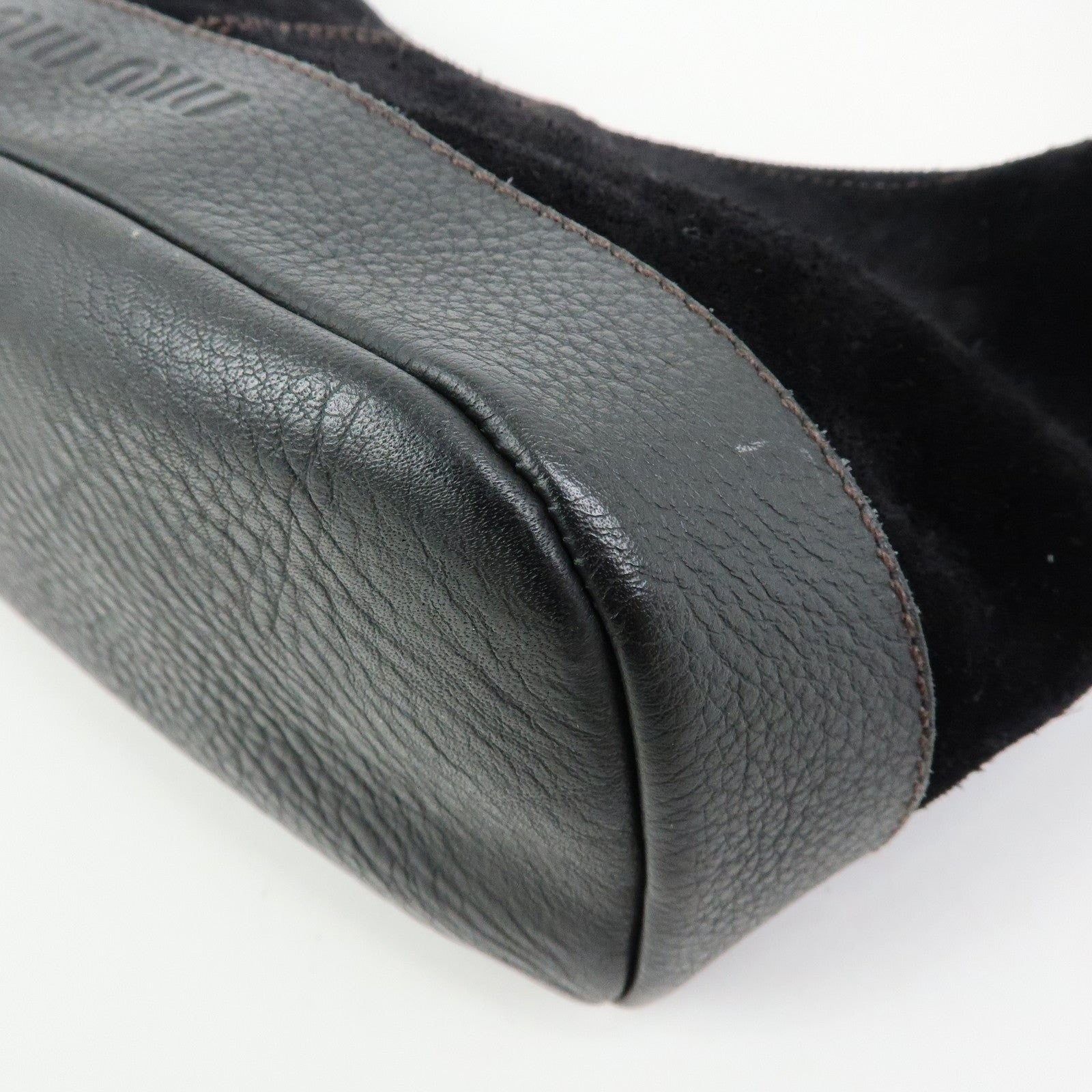 Miu Miu Miu Miu Suede Shoulder Bag Black Size ONE SIZE - 12 Thumbnail