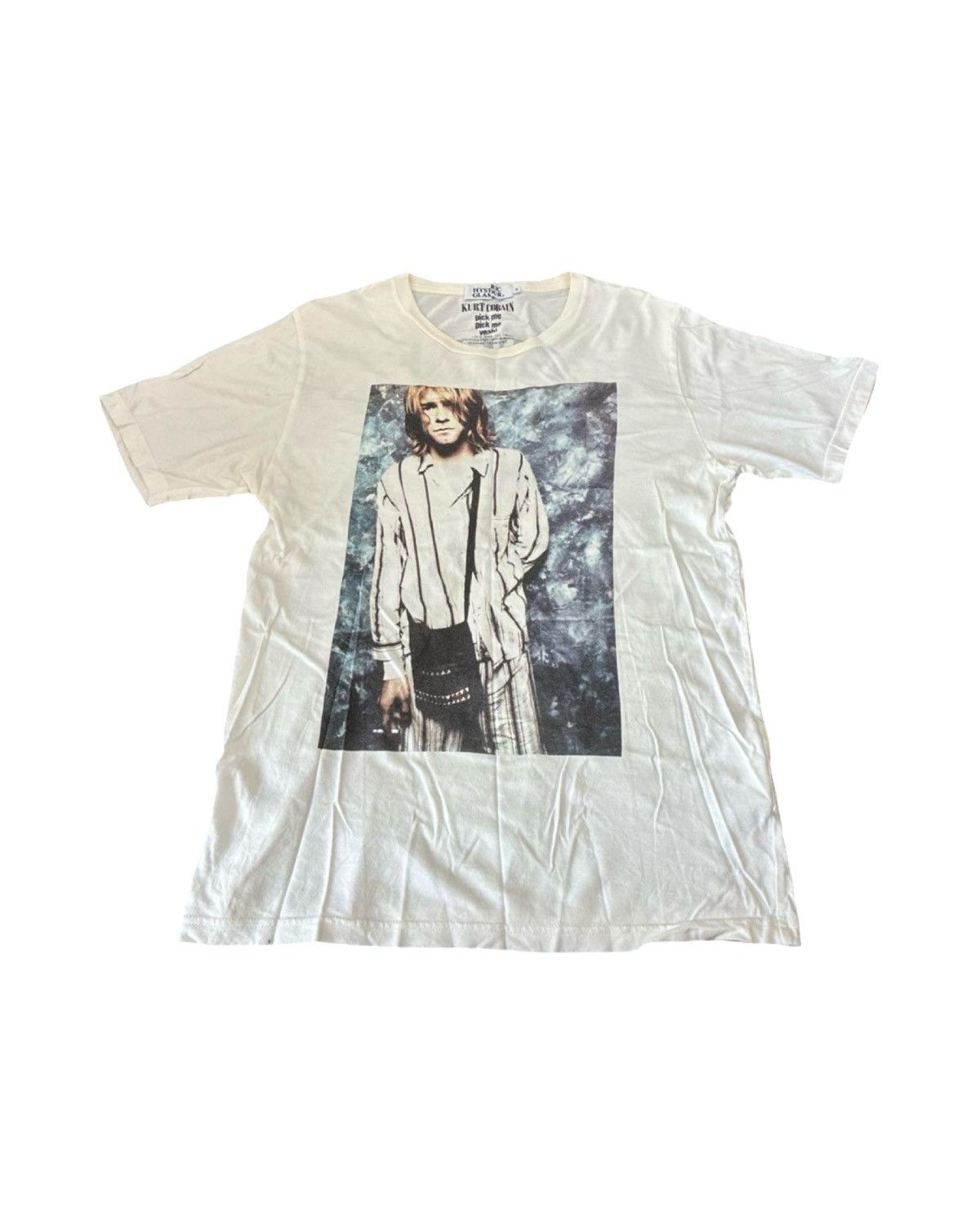 HYSTERIC GLOMOUR  COBAIN フォトT N1040 🎸 HYSTERIC GLAMOUR × Nirvana Kurt Cobain T-shirt 🎸 From
