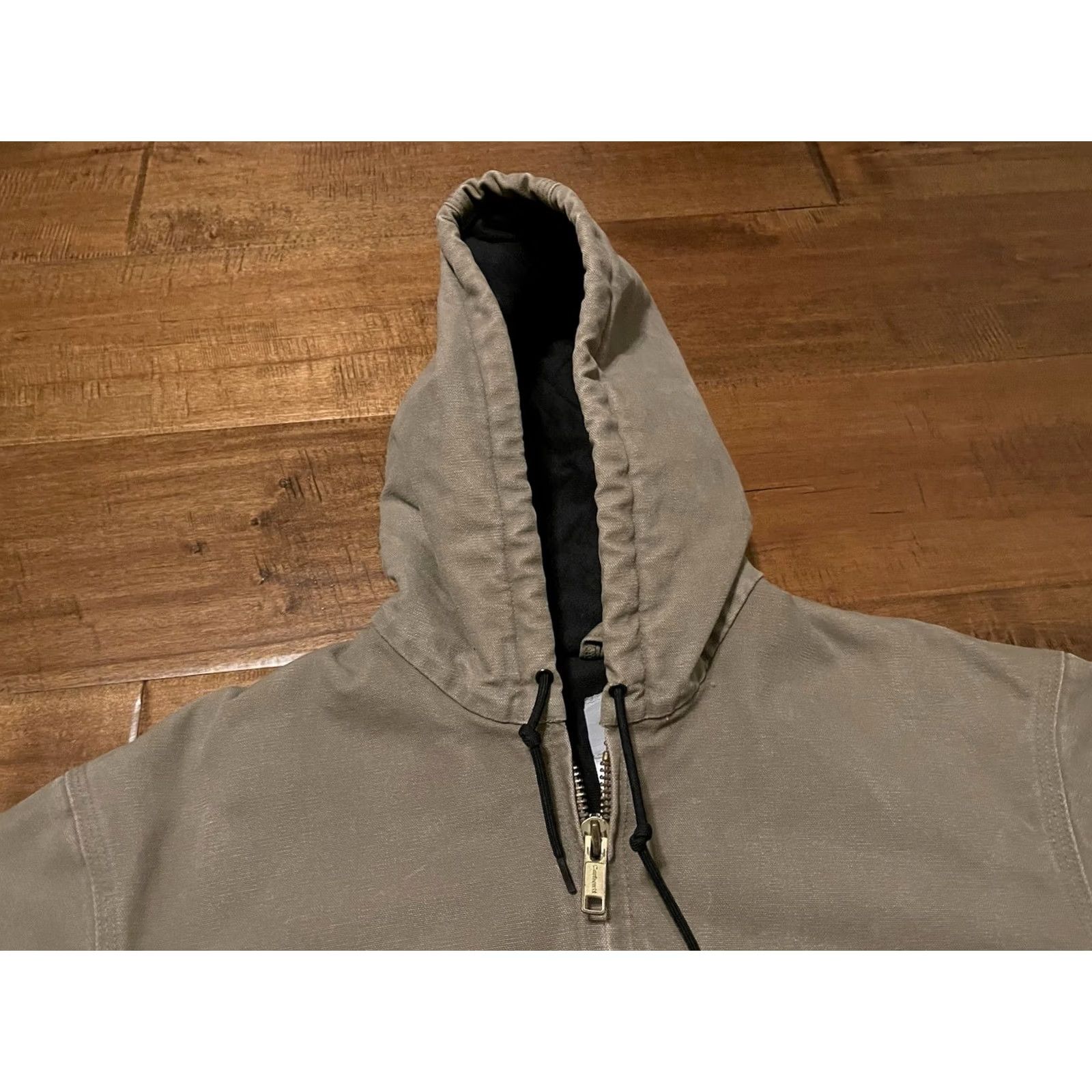 Carhartt VINTAGE Carhartt J130 MUS Mushroom Workwear Quilted Bomber Jacket Men's Large Size US L / EU 52-54 / 3 - 3 Thumbnail