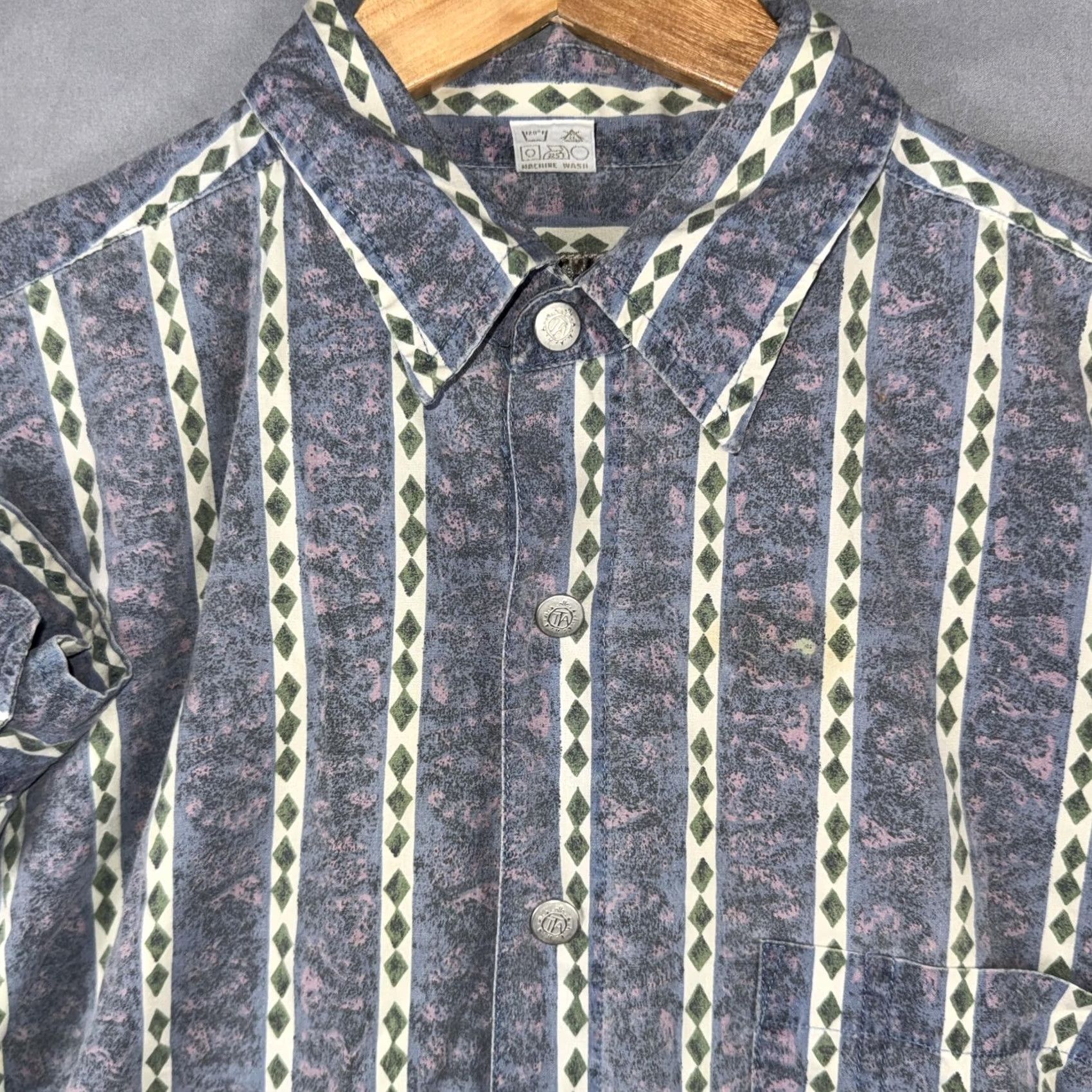 The Territory Ahead VINTAGE The Territory Ahead Shirt Mens L Blue Stripe Button Front Casual Size US L / EU 52-54 / 3 - 6 Thumbnail