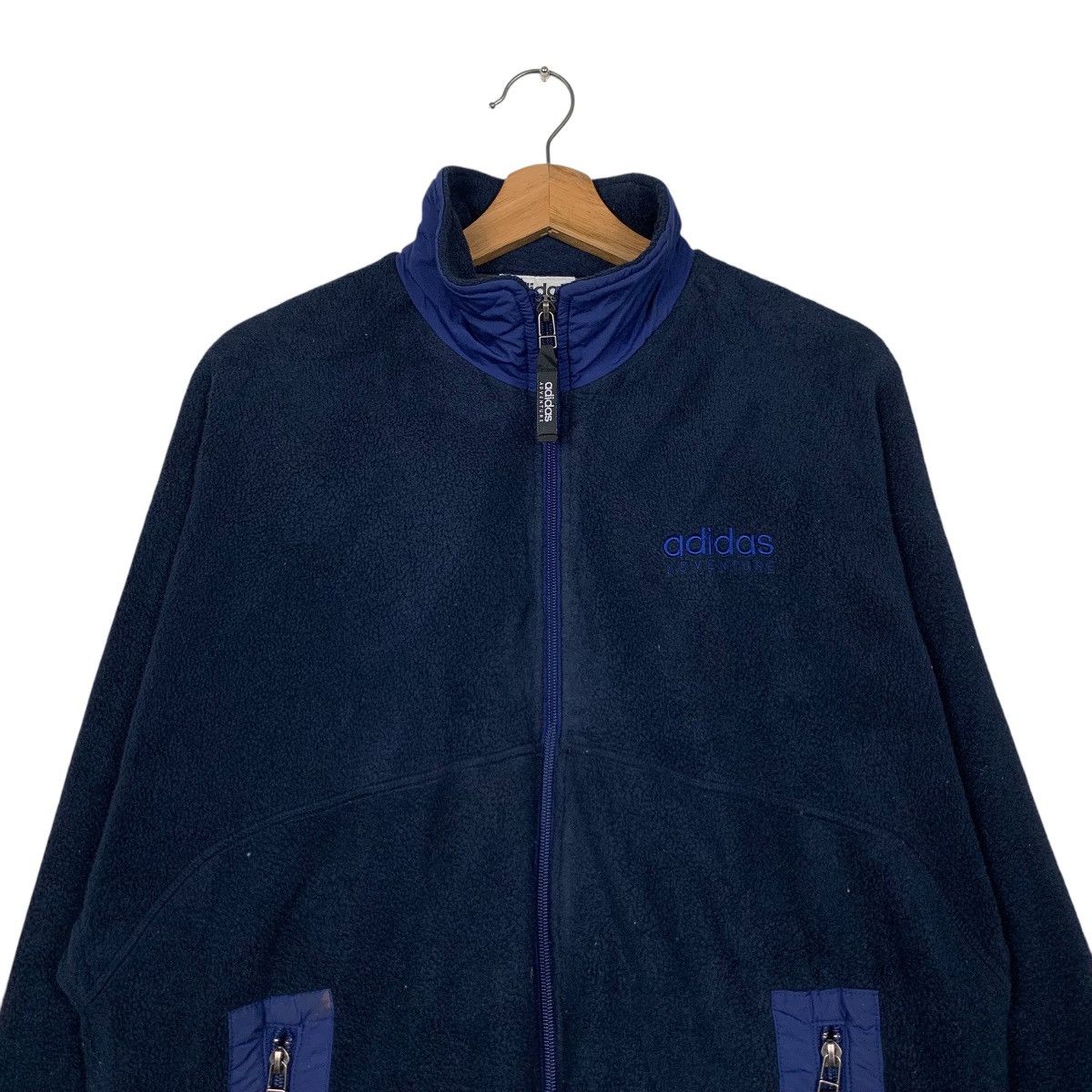 Adidas ADIDAS ADVENTURE Turtleneck Zipper Fleece Jacket #2381-C107 Size US L / EU 52-54 / 3 - 2 Thumbnail