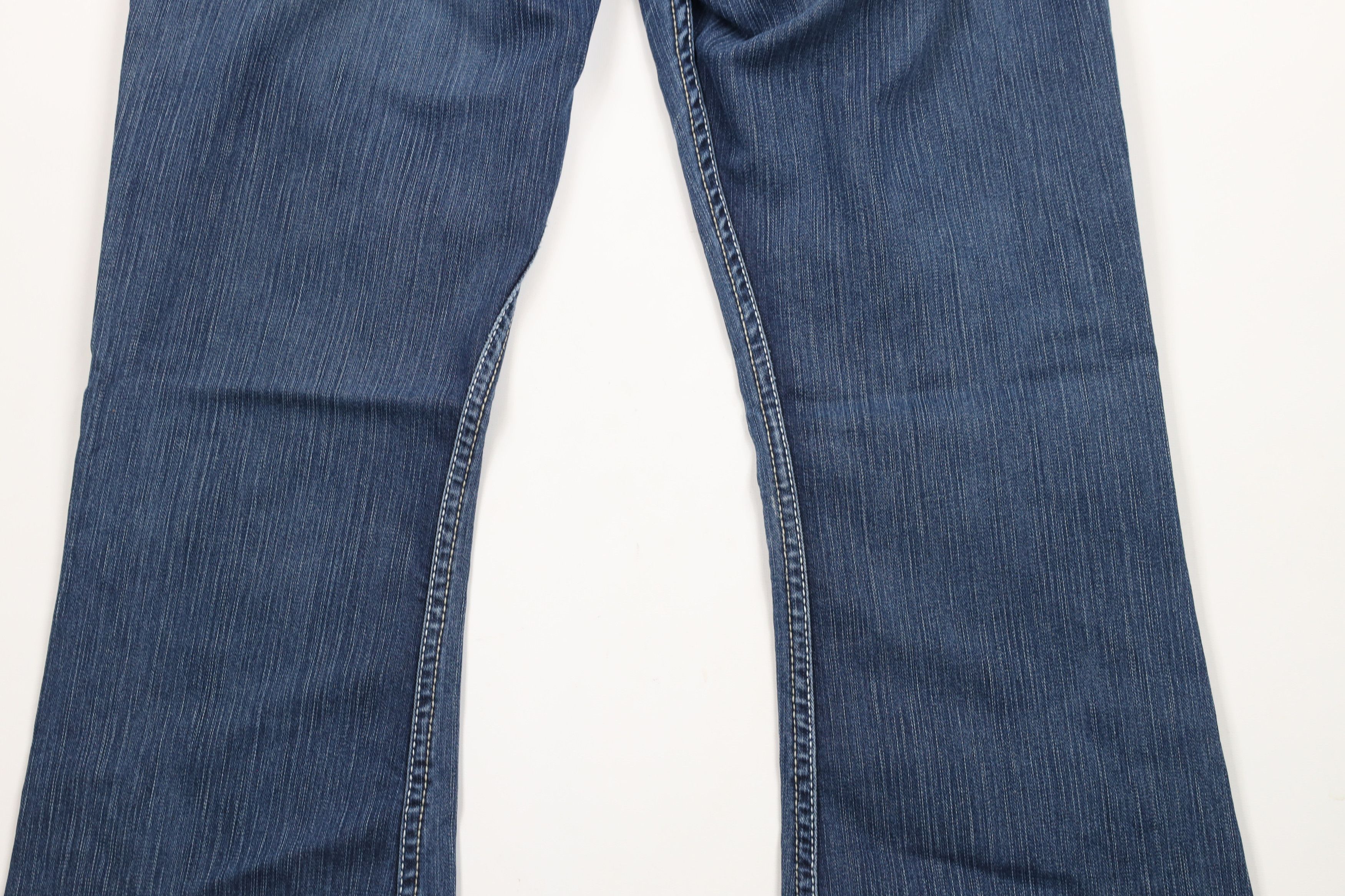 Vintage Buckle BKE Thick Stitch Stretch Culture Wide Leg Denim Jeans Size 32" / US 10 / IT 46 - 11 Thumbnail