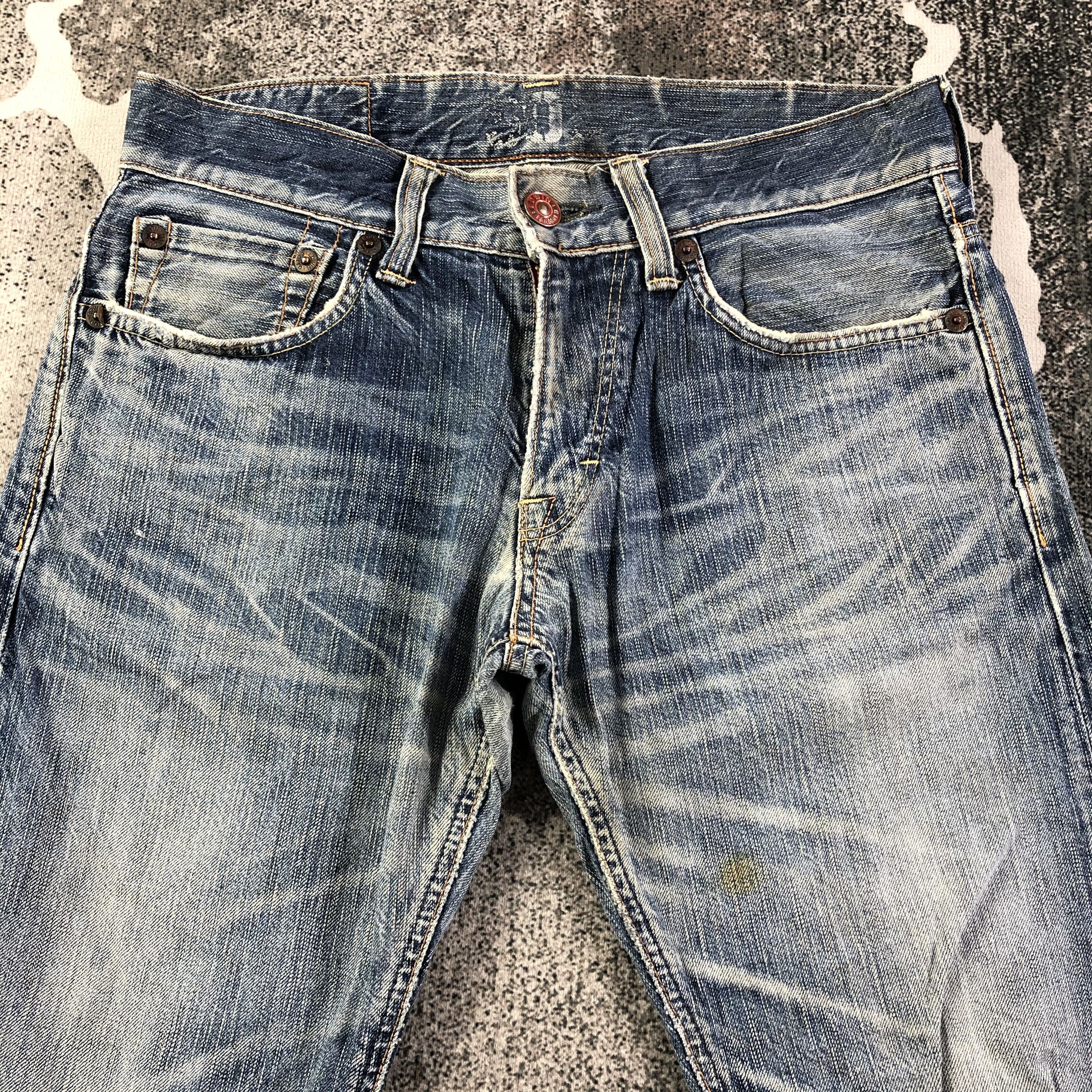 Edwin Edwin Blue Trip Jeans Distressed Denim KJ1492 Size US 32 / EU 48 - 3 Thumbnail