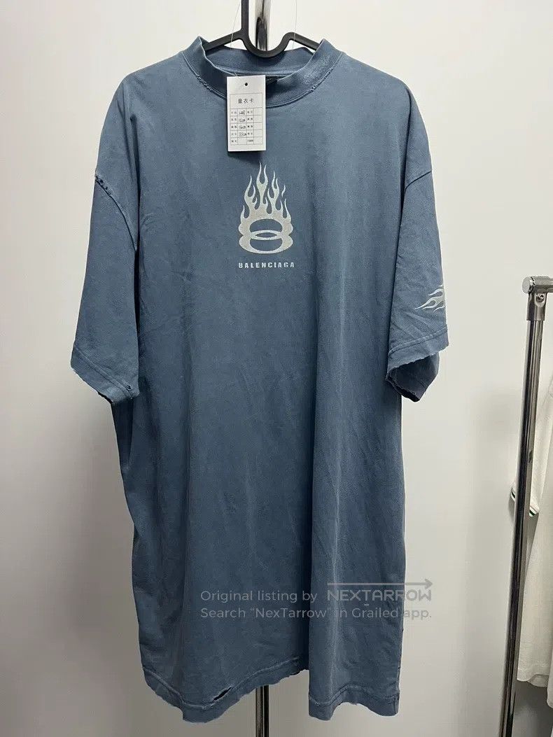 Balenciaga Balenciaga Letter Print Round Neck Short Sleeve T-Shirt, B Size US M / EU 48-50 / 2 - 1 Thumbnail