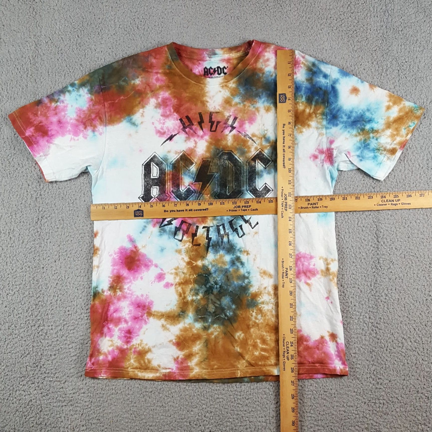 Vintage VINTAGE ACDC High Voltage Tie Dye Band Tee Men's Size M Retro Rock Music T Shirt Size US M / EU 48-50 / 2 - 6 Thumbnail