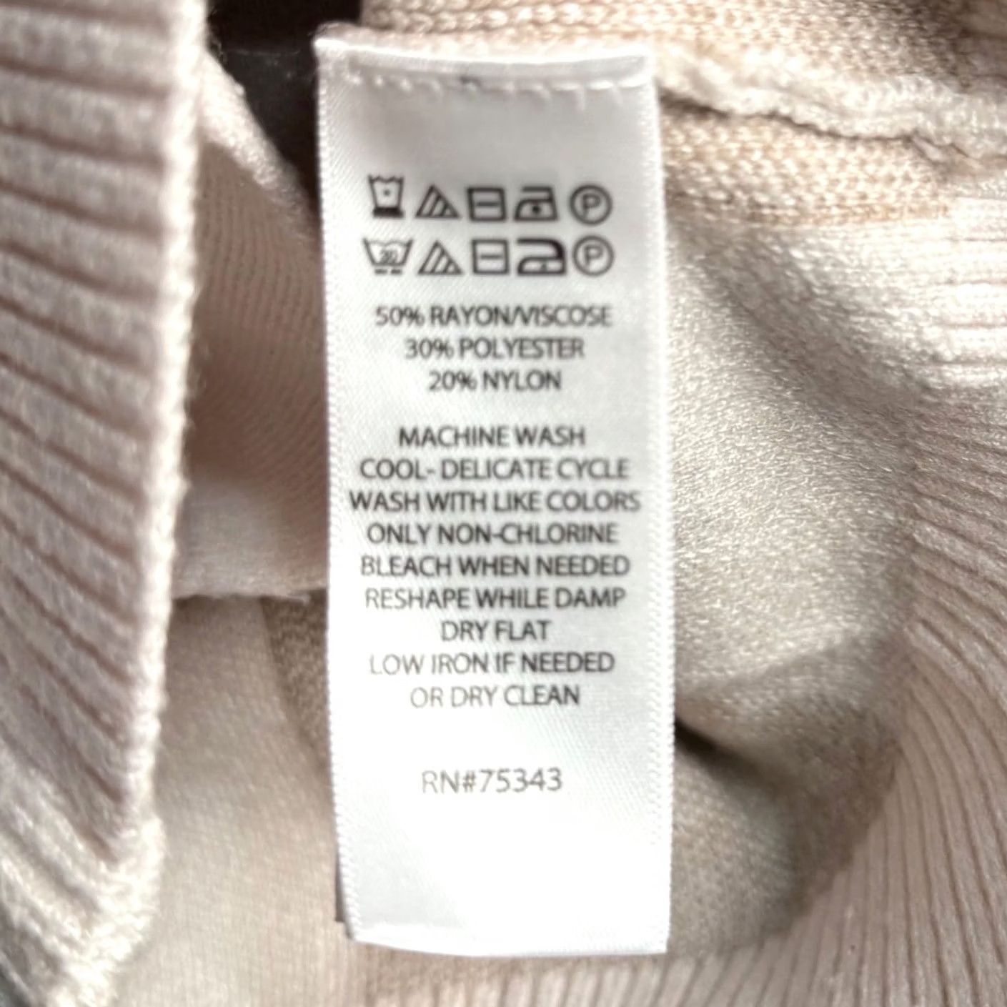Cynthia Rowley Cynthia Rowley Knit Sweater Jacket Buffalo Plaid Zip-Up - Beige Tan Cream, Crew Neck, Full Zip, Pockets, Long Sleeve, Casual Workwear, M Womens Size M / US 6-8 / IT 42-44 - 4 Thumbnail