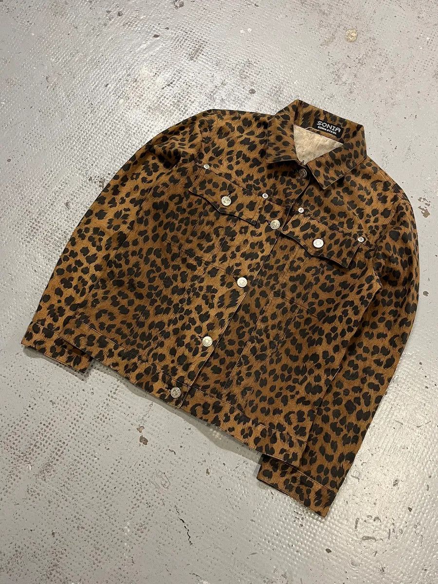 Vintage Sonia Ryckiel Brown Leopard Print Jacket Size S / US 4 / IT 40 - 4 Thumbnail