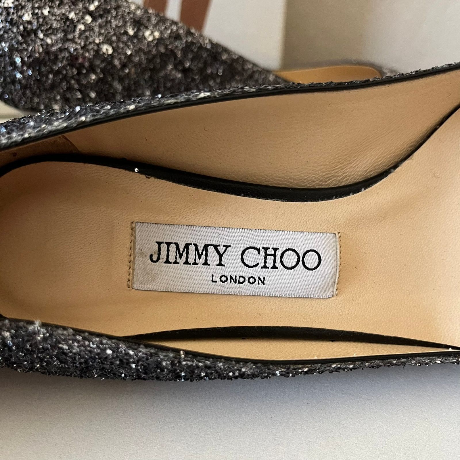 Jimmy Choo Jimmy Choo Romy Silver Pointed Toe Kitten Heel Pumps Size 37 Size US 7 / IT 37 - 7 Thumbnail