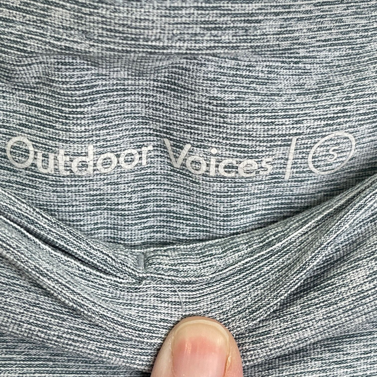 Outdoor Voices Outdoor Voices Move Free 3/4 Legging Spaced Dyed Gray/Blue S Size 26" / US 2 / IT 38 - 6 Thumbnail