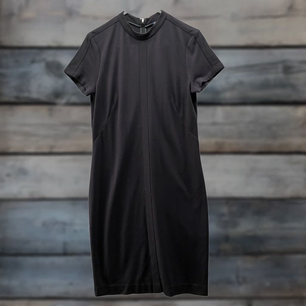 Brooks Brothers Brooks Brothers Sheath Mock Neck Dress Womens 10 Black Short Sleeve Ponte Size 32" / US 10 / IT 46 - 1 Thumbnail
