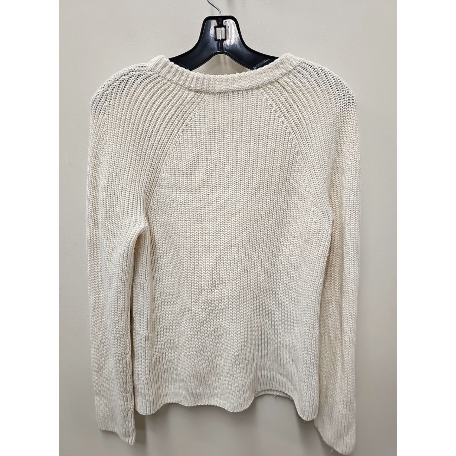Vince Vince Womens Long Sleeve Pullover Crew Neck Sweater Ivory Size S Size S / US 4 / IT 40 - 6 Thumbnail