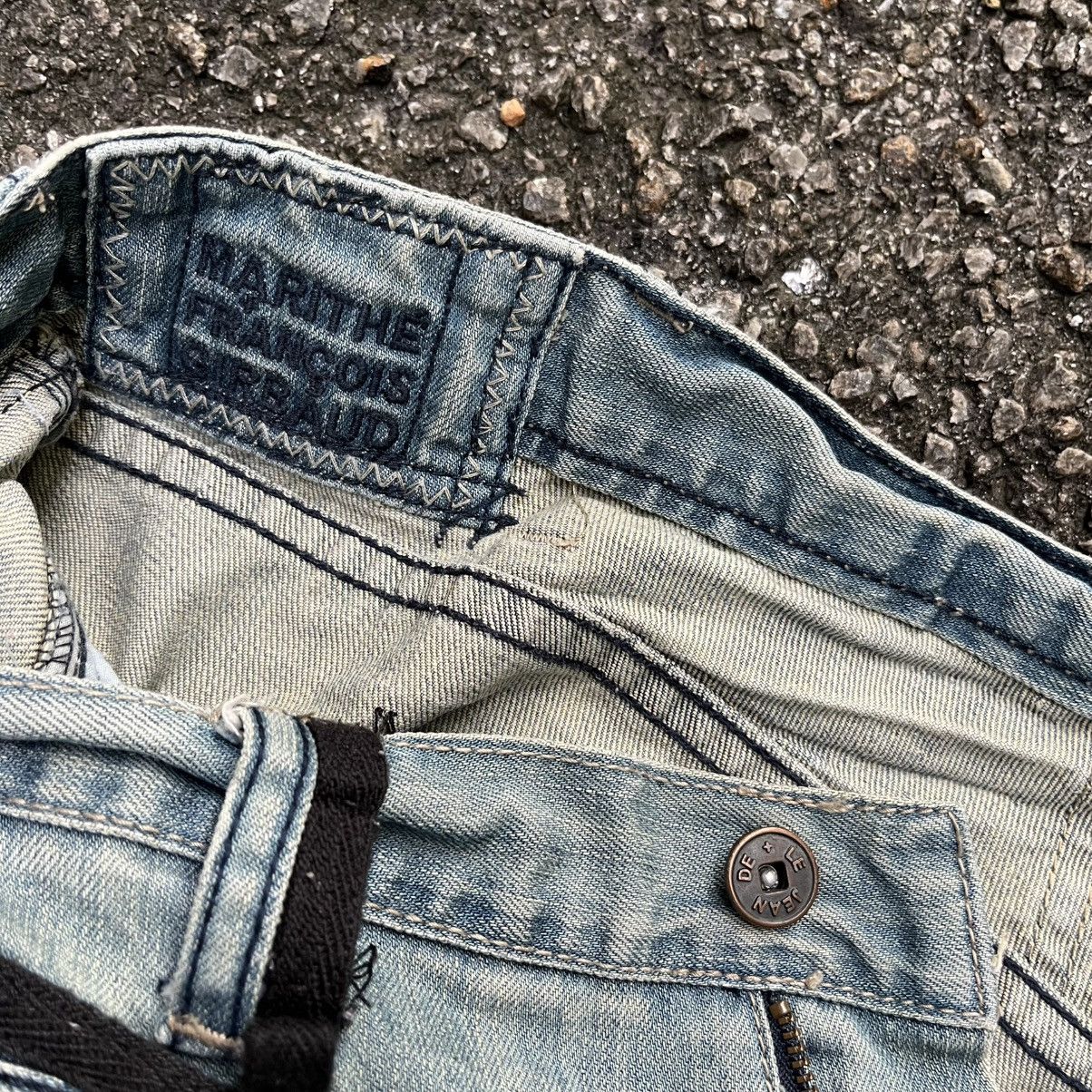 Marithe + Francois Girbaud Vintage Y2K Jeans MFG Distressed Washed Blue Loose Fit Denim Size US 36 / EU 52 - 8 Thumbnail