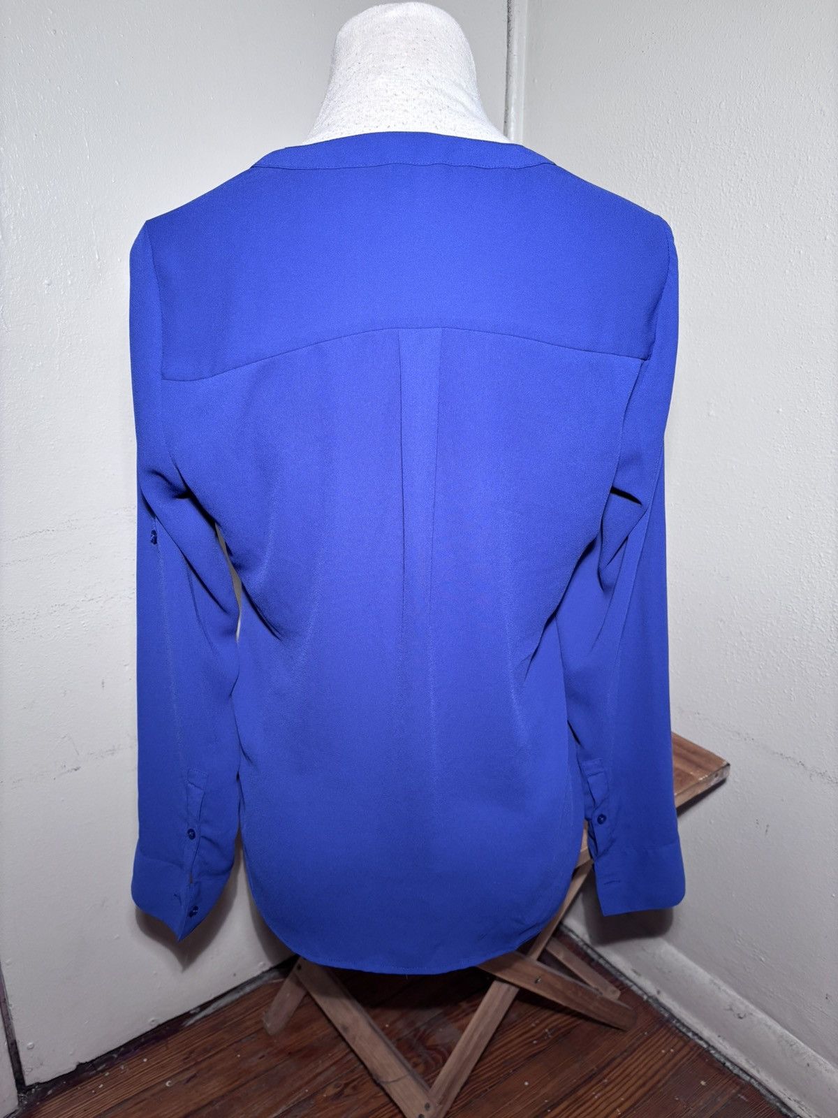 Express Express Quarter Zip Mesh Blouse Size S / US 4 / IT 40 - 5 Thumbnail