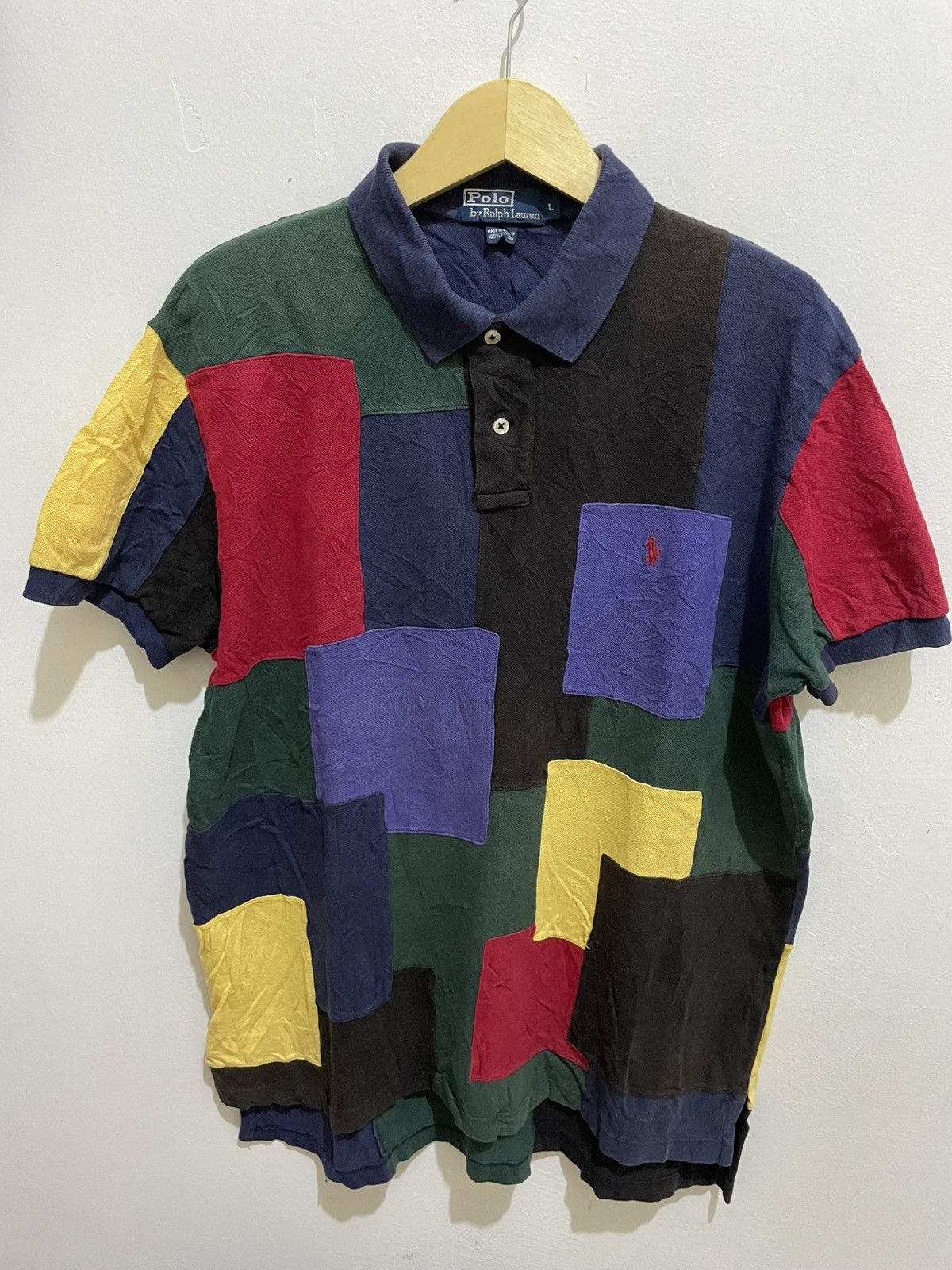 Polo Ralph Lauren Polo Ralph Lauren | kaos Vintage Y2k, Patch Work Size US XL / EU 56 / 4 - 2 Thumbnail
