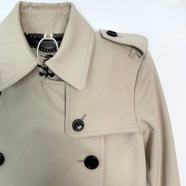 Burberry Burberry Womens Double-Breasted Belted Trench Coat Khaki Siz Size XXS / US 00 / IT 34 - 7 Thumbnail