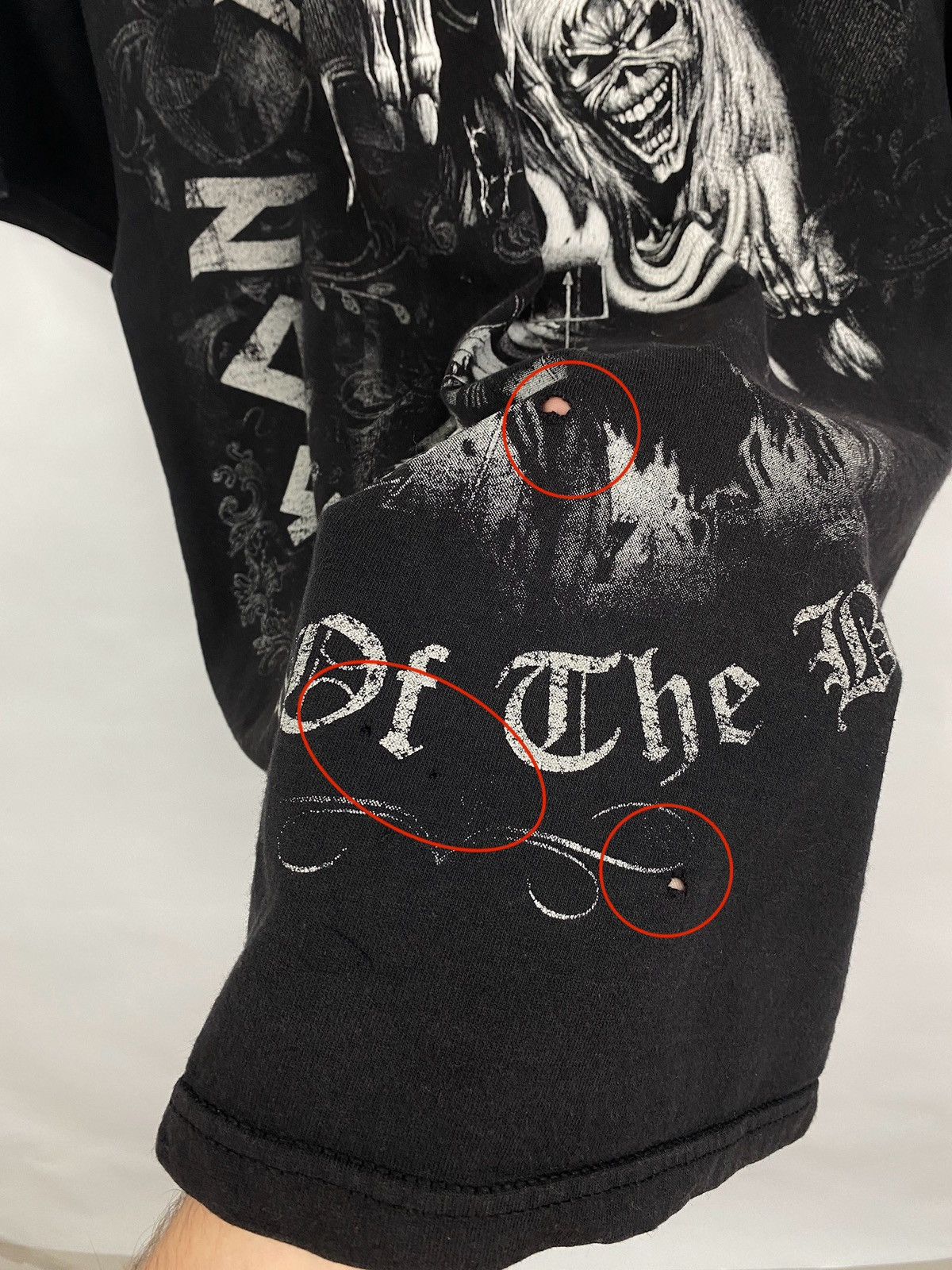 Iron Maiden ☠️ Vintage 90s Iron Maiden Death Skull skeleton rare retro Size US M / EU 48-50 / 2 - 6 Thumbnail