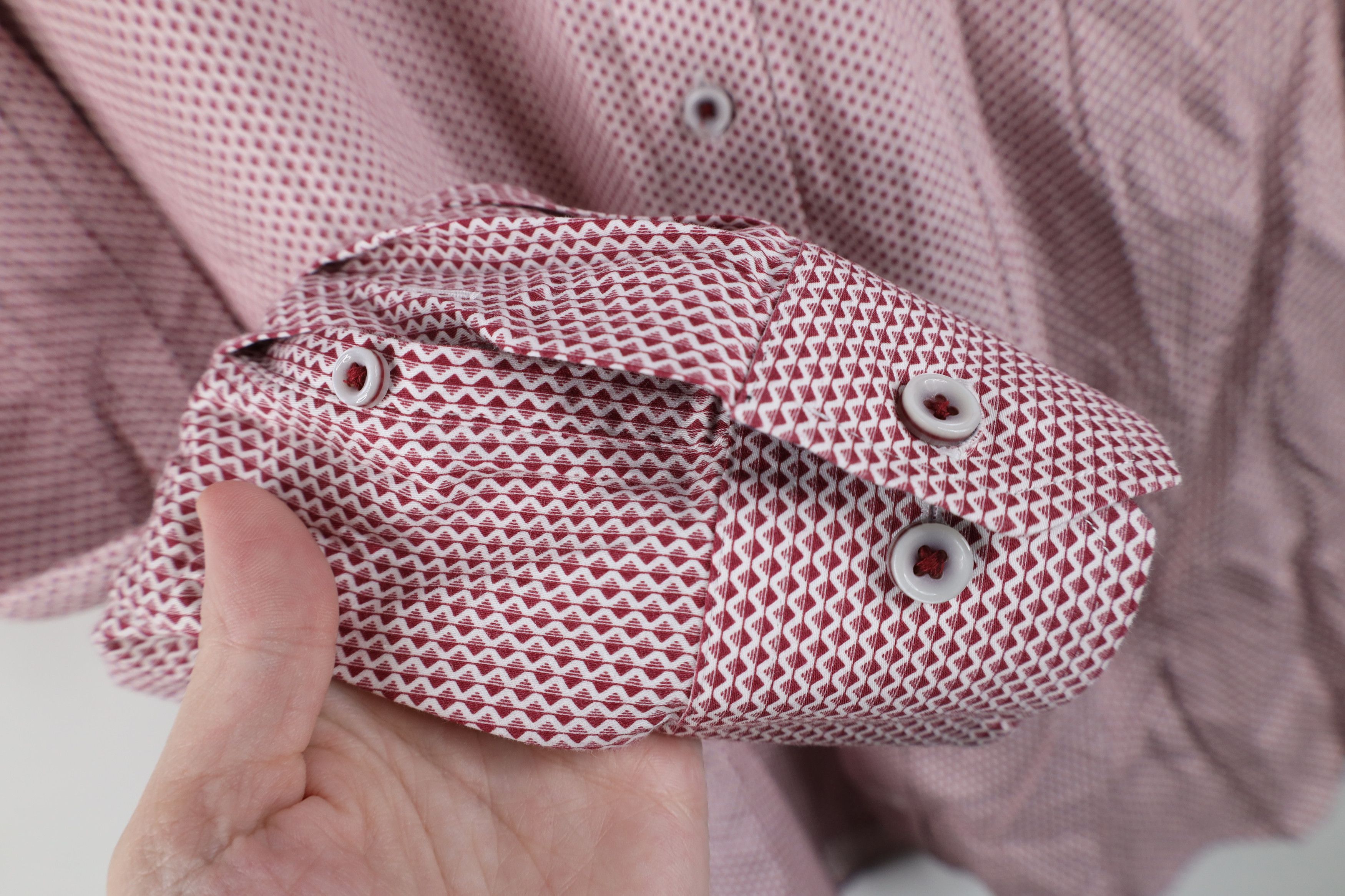 Johnston & Murphy Johnston & Murphy Cuff Diamond Collared Button Shirt Cotton Size US XL / EU 56 / 4 - 8 Thumbnail