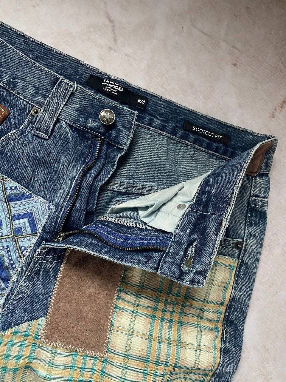Jaded London × Japanese Brand Jaded London Patchwork Distressed Jeans Y2K Kapital style Size US 30 / EU 46 - 5 Thumbnail