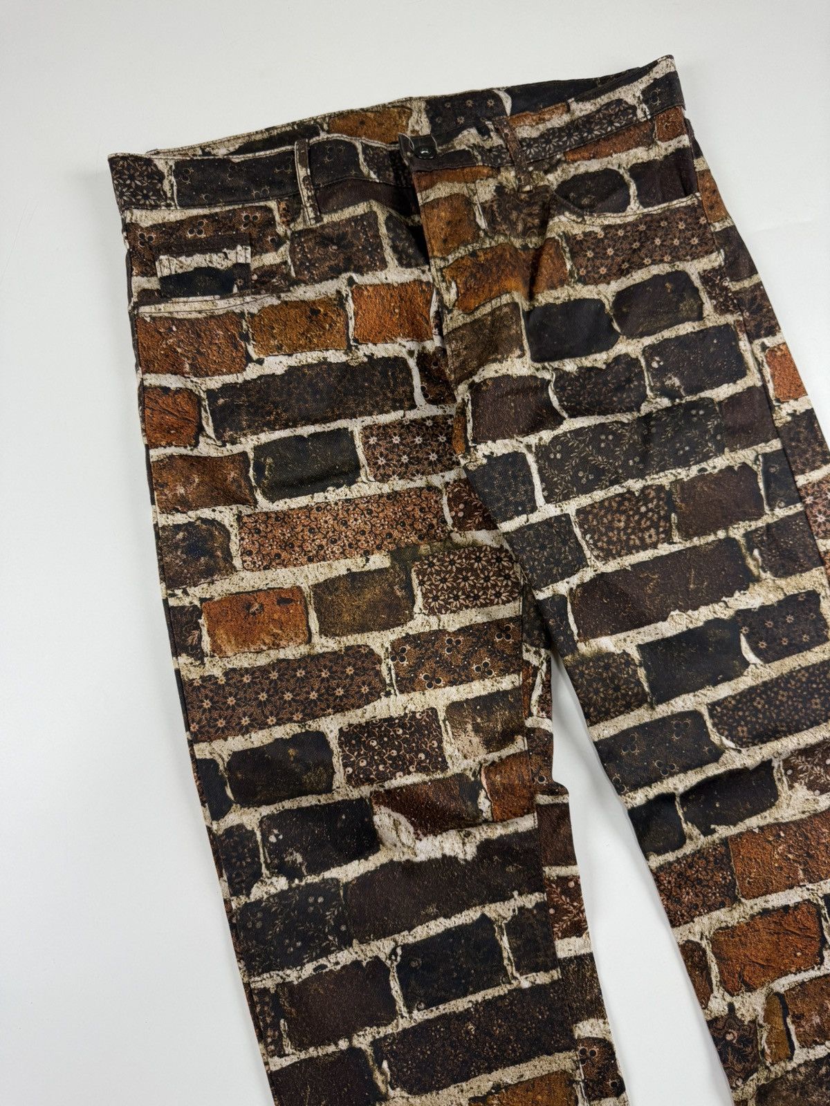 Jean Paul Gaultier Jean Paul Gaultier F/W’12 Brick Print Pants Size US 32 / EU 48 - 4 Thumbnail