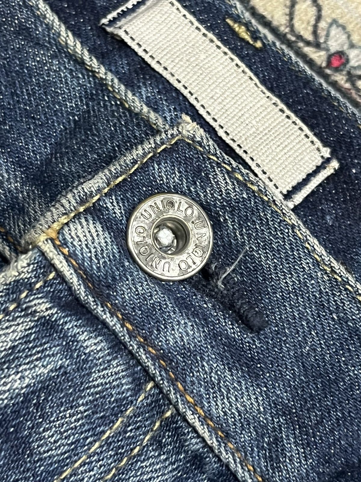 Undercover × Uniqlo Vintage Uniqlo Blue Faded Washed Straight Leg Jeans Size US 32 / EU 48 - 5 Thumbnail