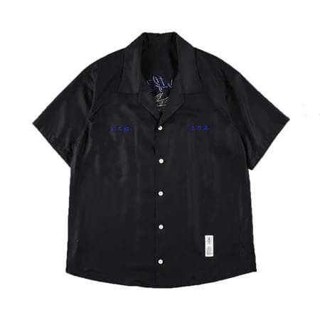 KOZABURO KOZABURO x sulvam Embroidered Short Sleeve Shirt Black L Size US L / EU 52-54 / 3 - 2 Thumbnail