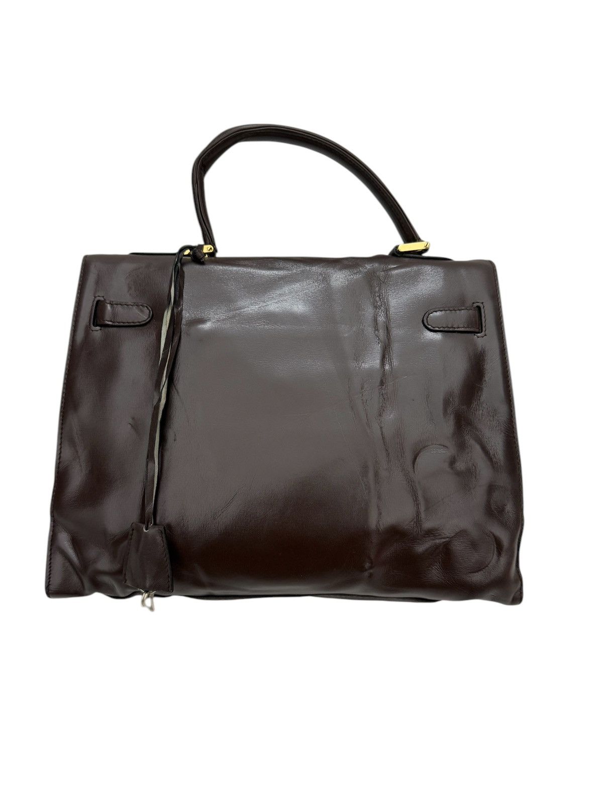 Bally × Leather VINTAGE BALLY BROWN LEATHER TOP HANDLE BIRKIN DESIGN Size ONE SIZE - 4 Thumbnail