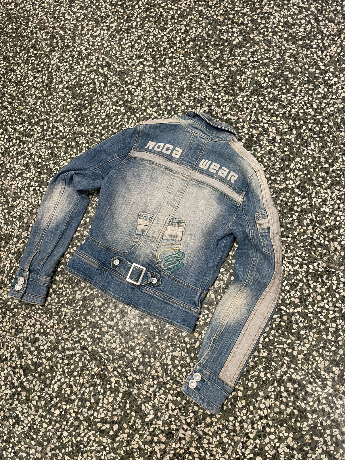 New Vintage Rocawear Jeans denim jacket metal hard rock 90s