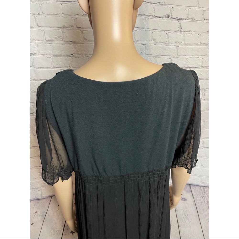 Other ECI New York Black Silk Cocktail Dress Short Sleeves Size 8 Size M / US 6-8 / IT 42-44 - 9 Thumbnail