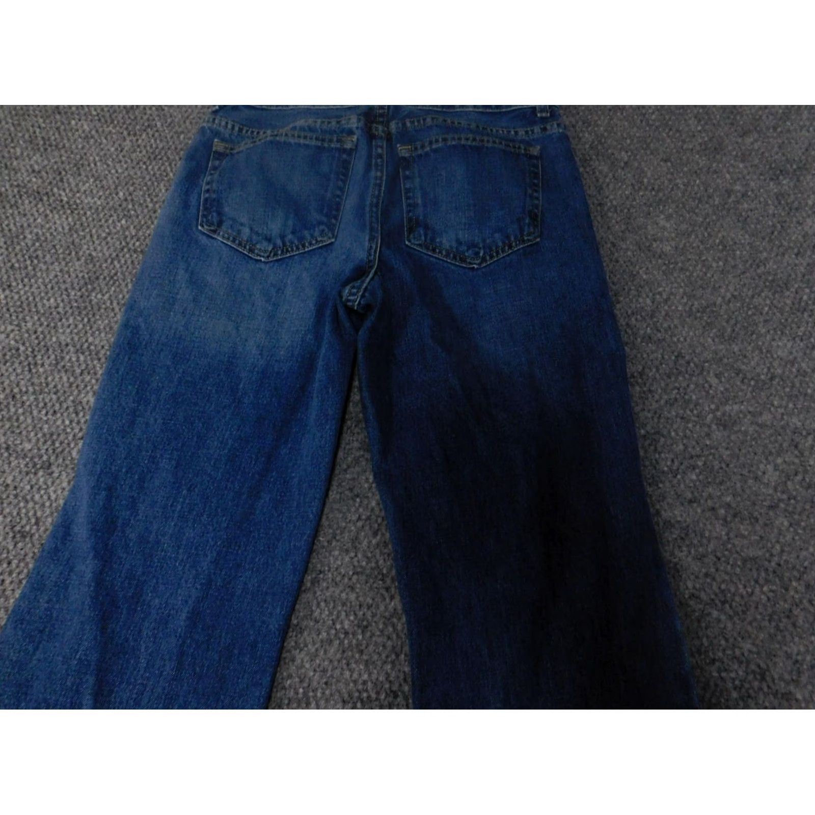 Vintage Urban Pipeline Jeans Women 30 Blue Dark Relaxed Bootcut Denim Zip 28in Distressed Regular Size 30 IN United States Size 30" / US 8 / IT 44 - 7 Thumbnail