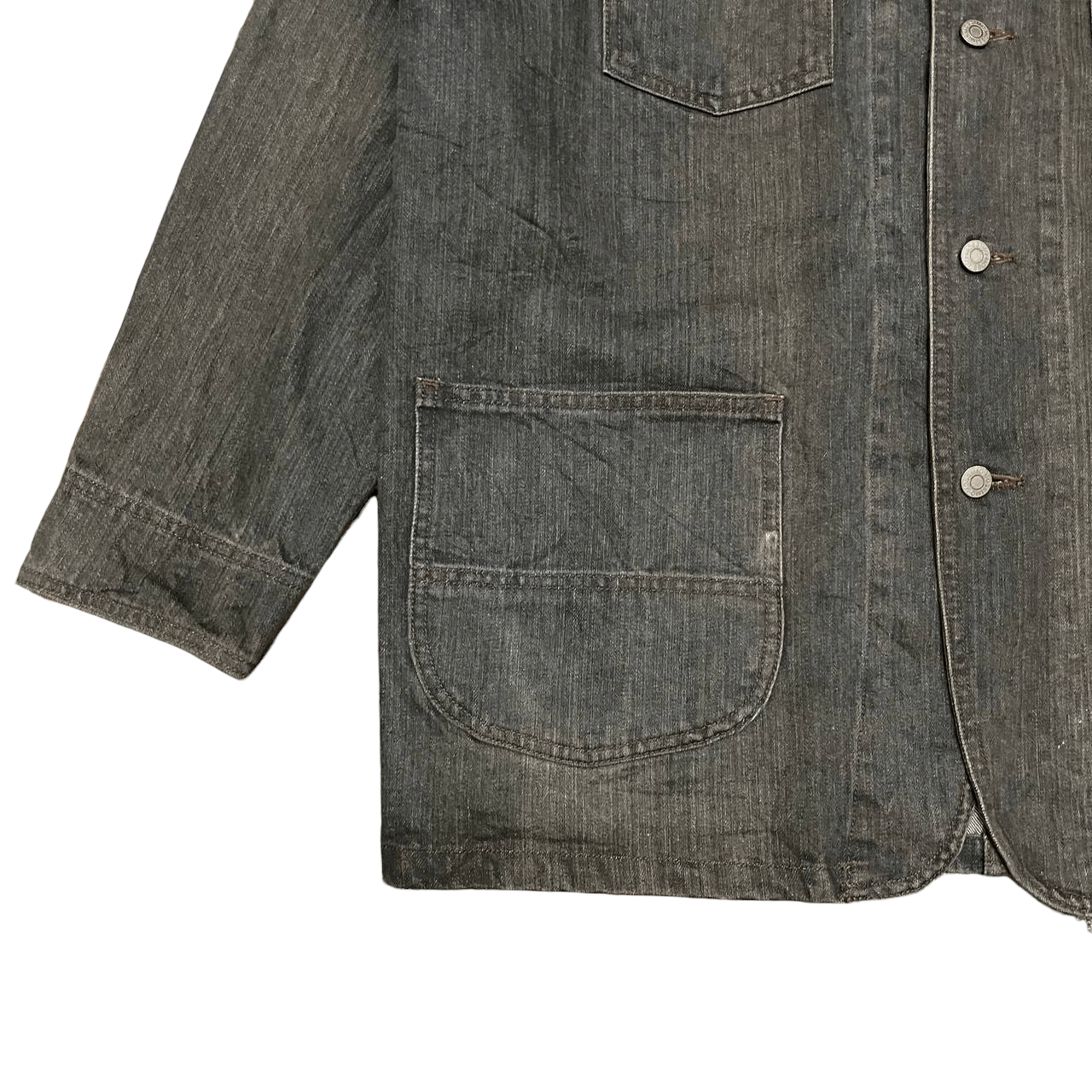 Mossimo Vintage Mossimo Painted Denim Work Jacket Size US L / EU 52-54 / 3 - 3 Thumbnail