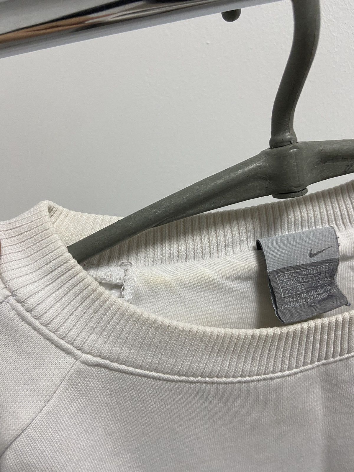 Nike × Vintage Nike Sweatshirt Vintage Big Logo Spell Out Stripes Size US L / EU 52-54 / 3 - 7 Thumbnail