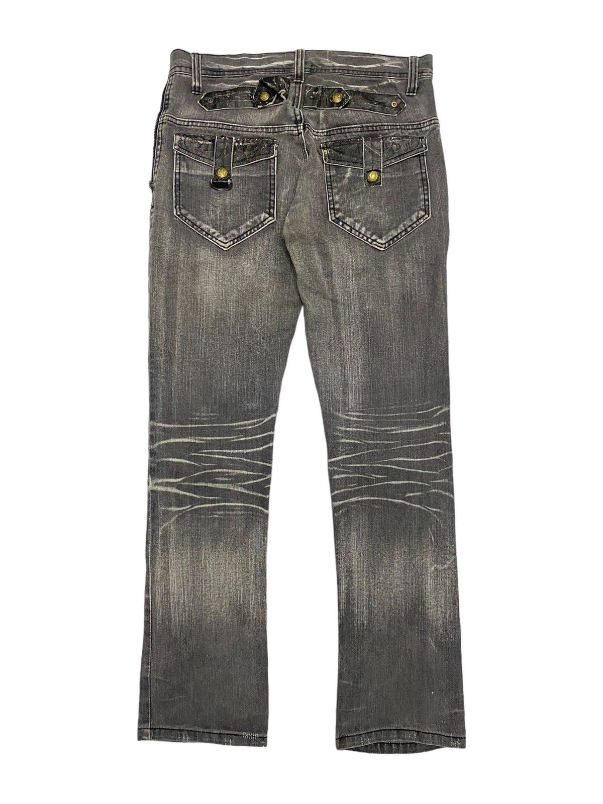 If Six Was Nine Clone Deugru Japan Grey Wash Punkers Pocket Zipper Size US 31 - 2 Thumbnail