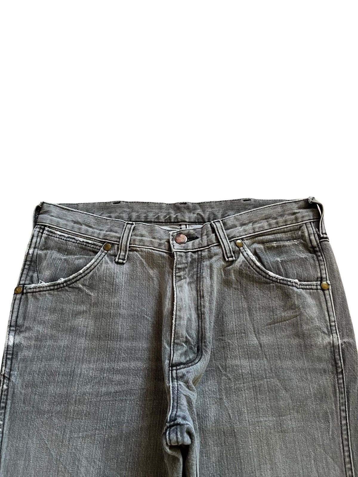 Wrangler SALES🔥Vintage Wrangler Flared Faded Wash Distressed Jeans Size US 31 - 4 Thumbnail