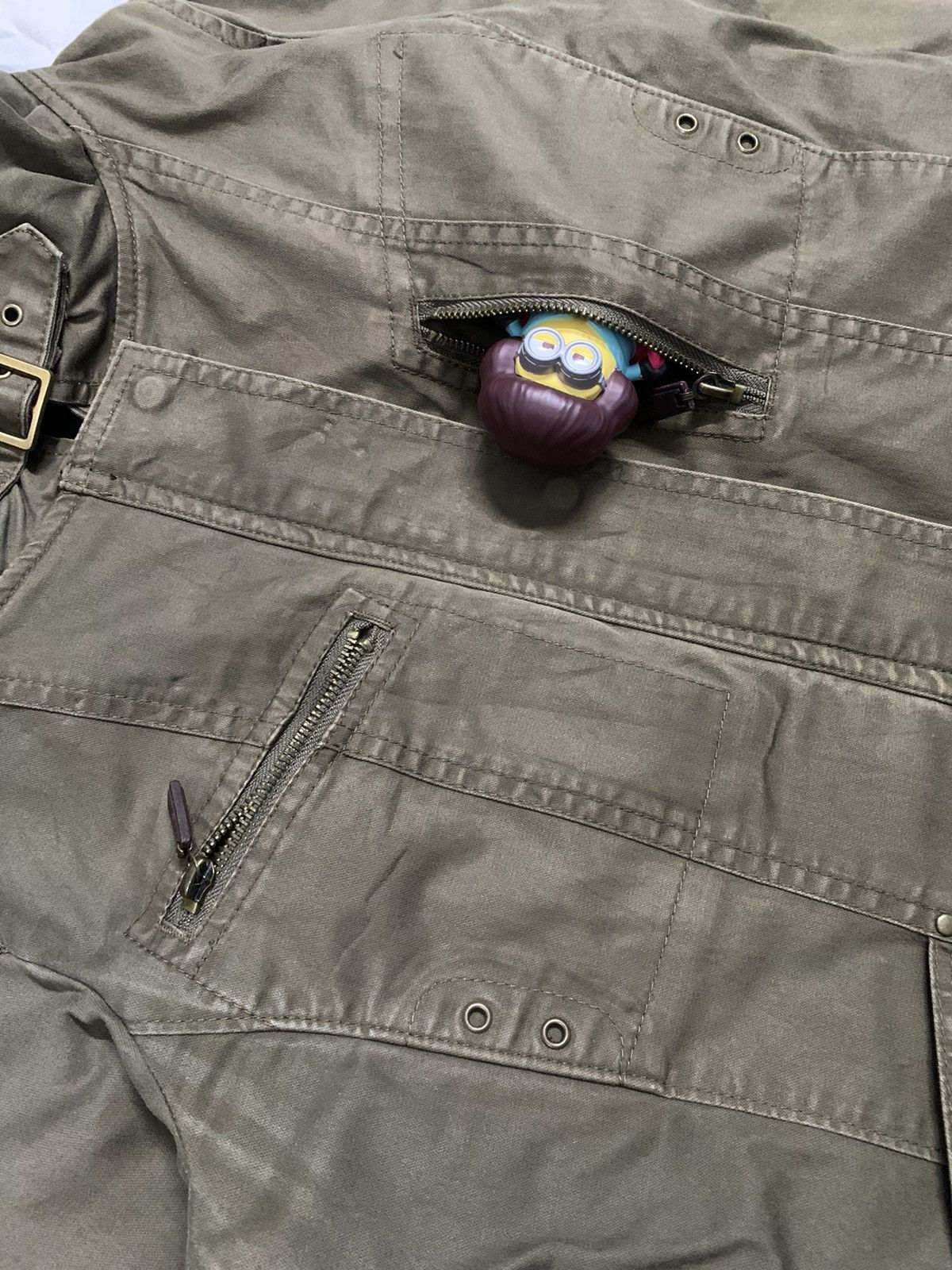 Japanese Brand Luiez Multipockets Buckle Bondage Punk Jacket