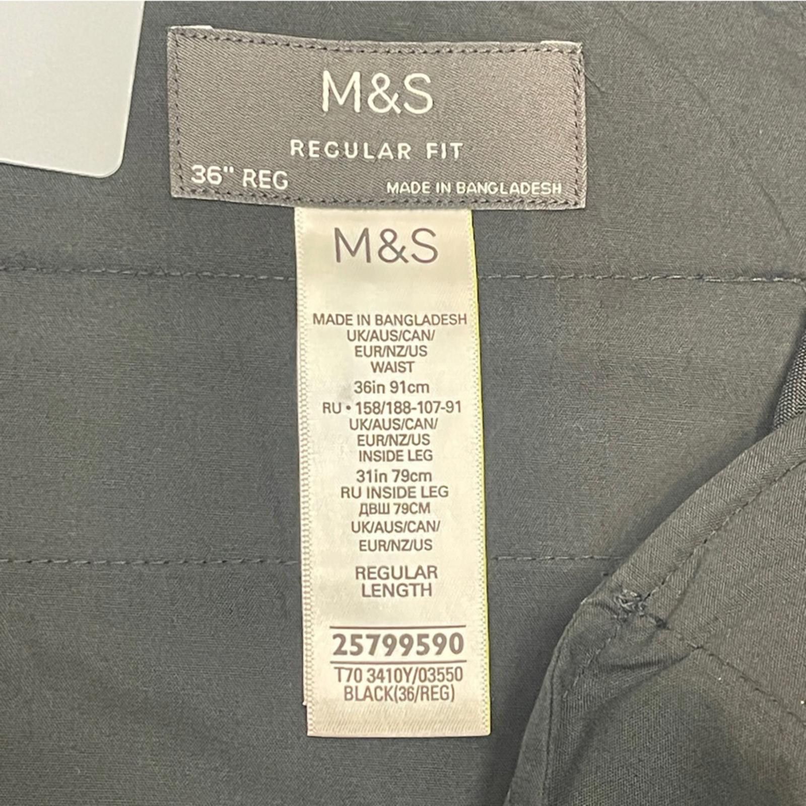 M.E. Sport M&S Classic Black Dress Trousers - NWT Size 44R - 5 Thumbnail
