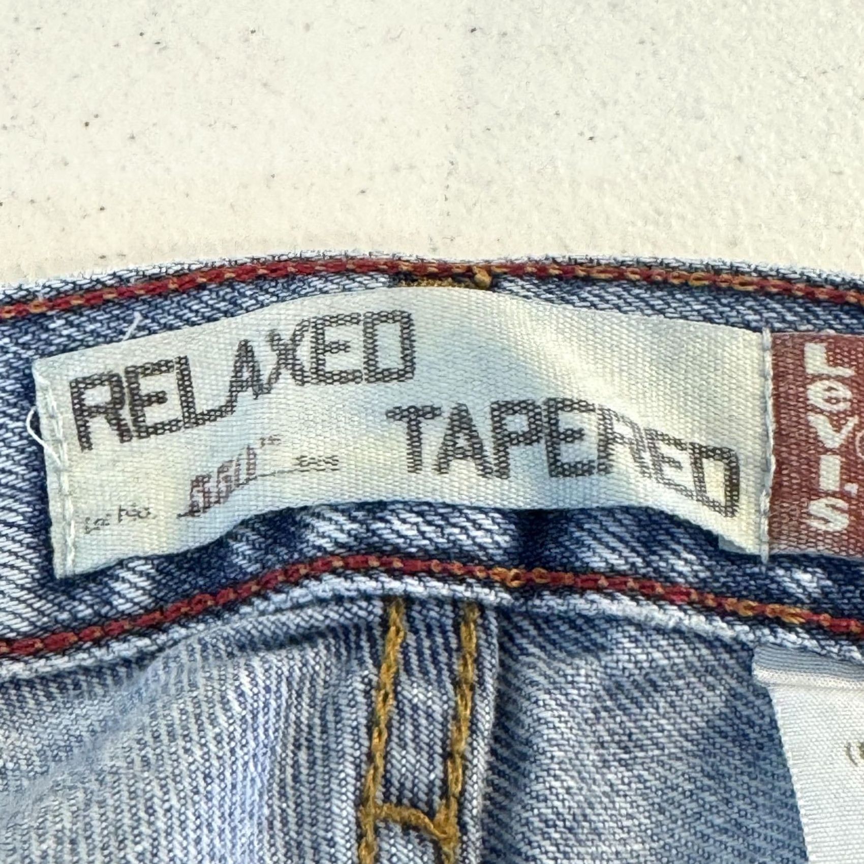 Levi's VINTAGE Levi's 550 Jeans Womens 16 Long Blue Relaxed Tapered Leg Denim 00s Ladies Size 38" / US 16 / IT 52 - 4 Thumbnail