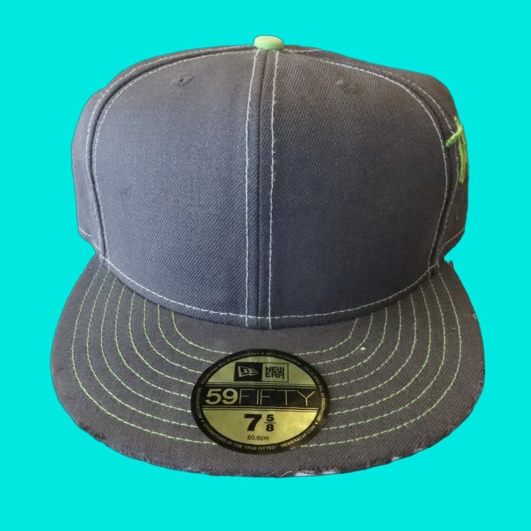 Huf VINTAGE HUF Skyline Fitted New Era Hat - One Size Gray - 2006 - Mens - Baseball Cap - pre-owned Size ONE SIZE - 1 Thumbnail